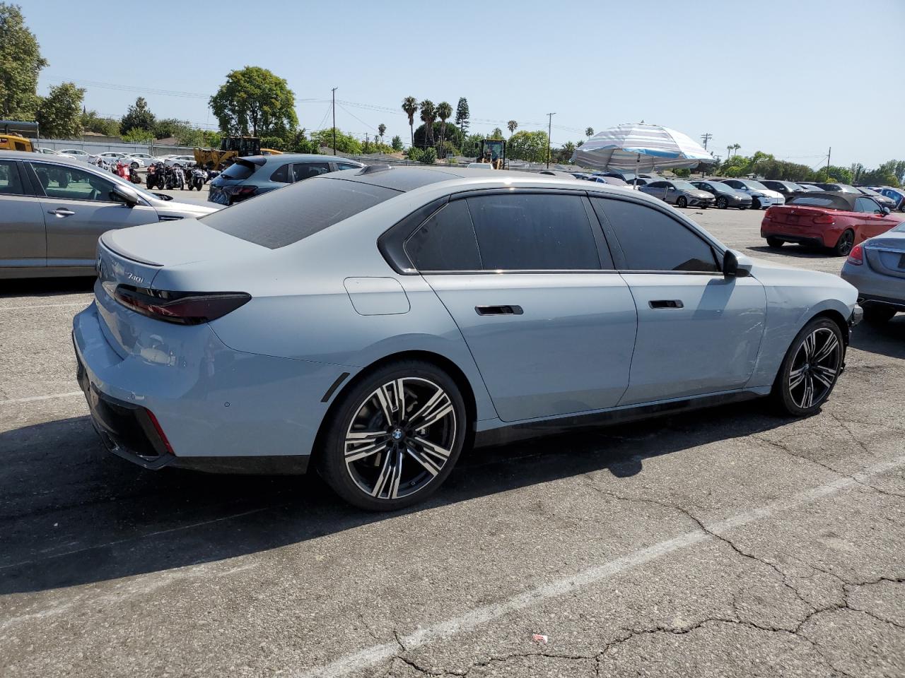 2023 Bmw 740 I   Gray vin: WBA23EH01PCL79436