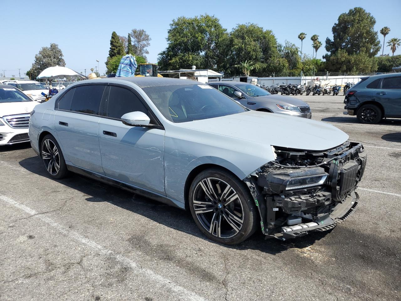2023 Bmw 740 I   Gray vin: WBA23EH01PCL79436
