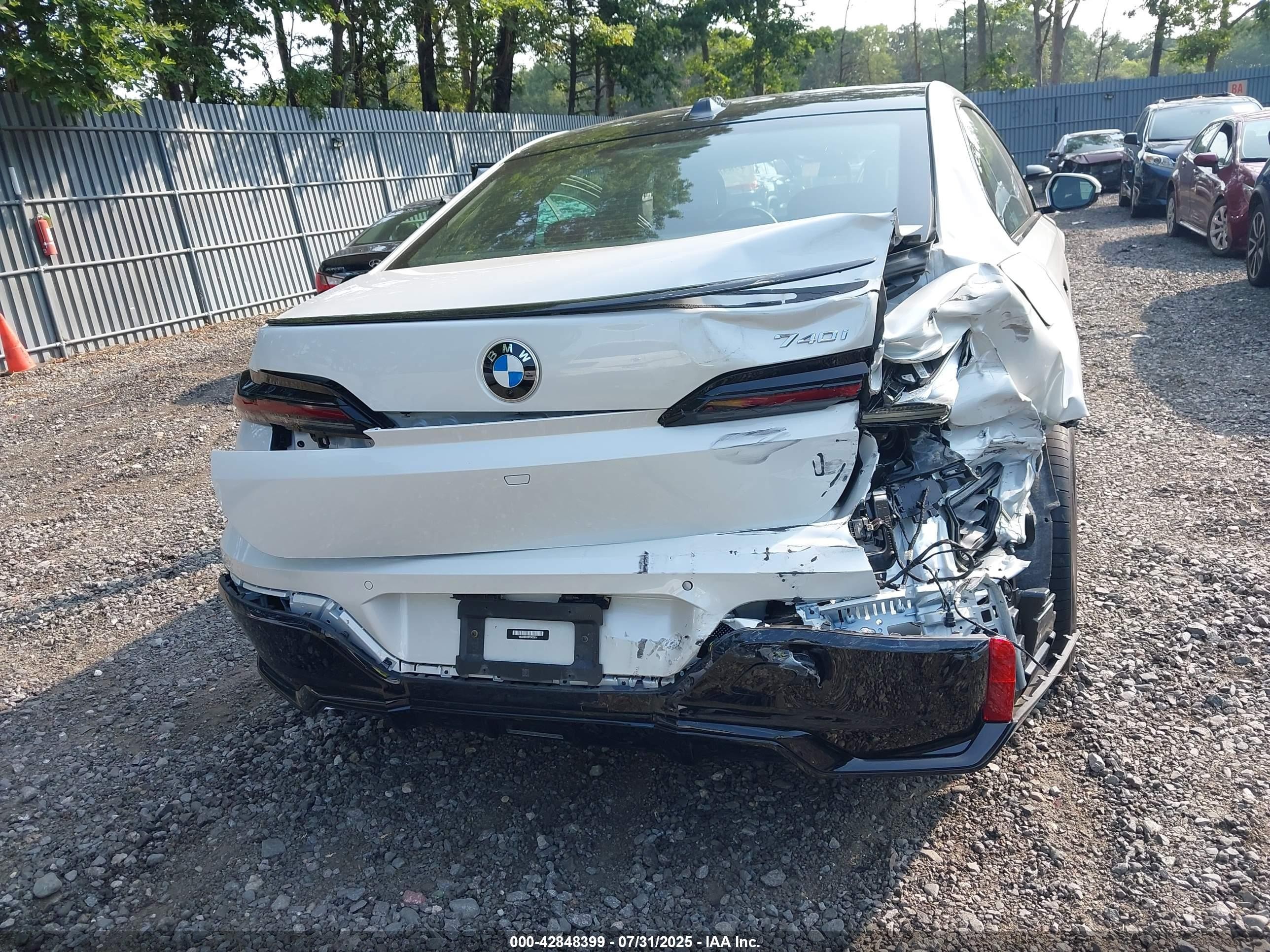 2023 Bmw 740 I White vin: WBA23EH03PCN22614