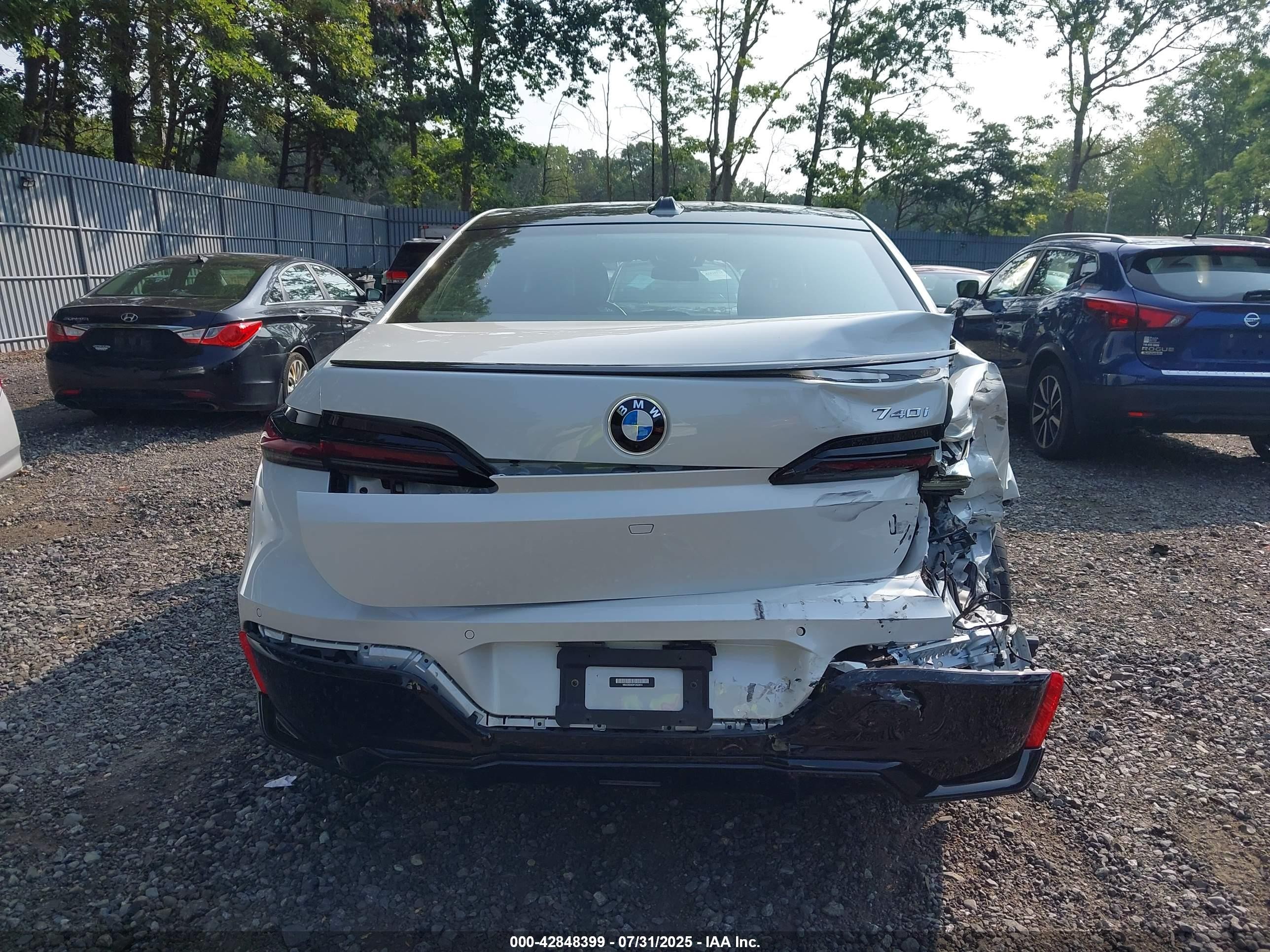 2023 Bmw 740 I White vin: WBA23EH03PCN22614