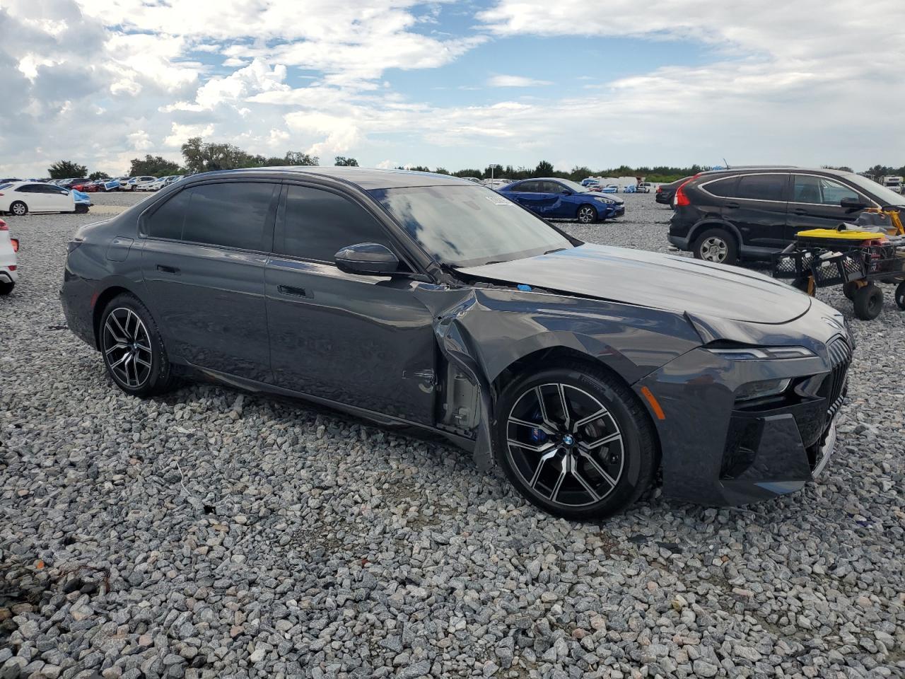 2023 Bmw 740 I Gray vin: WBA23EH04PCN30141
