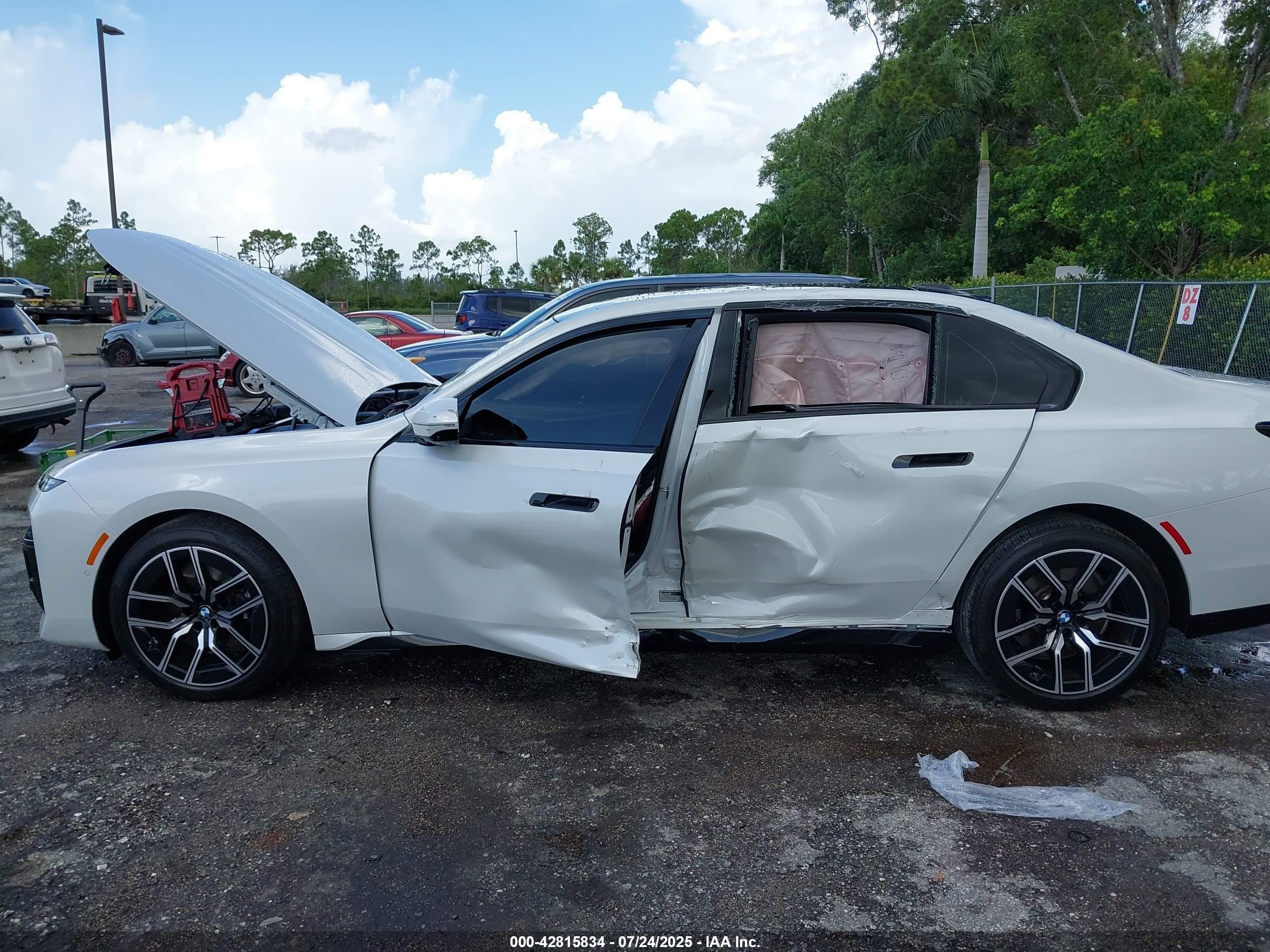 2024 Bmw 740 I White vin: WBA23EH09RCS39735