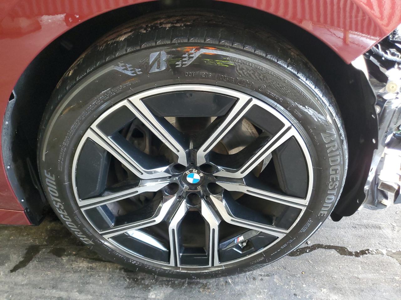 2025 Bmw 740 I Red vin: WBA23EH09SCU48950 Damage: Right Front Wheel, Curb Rash, 3 to 4 inches