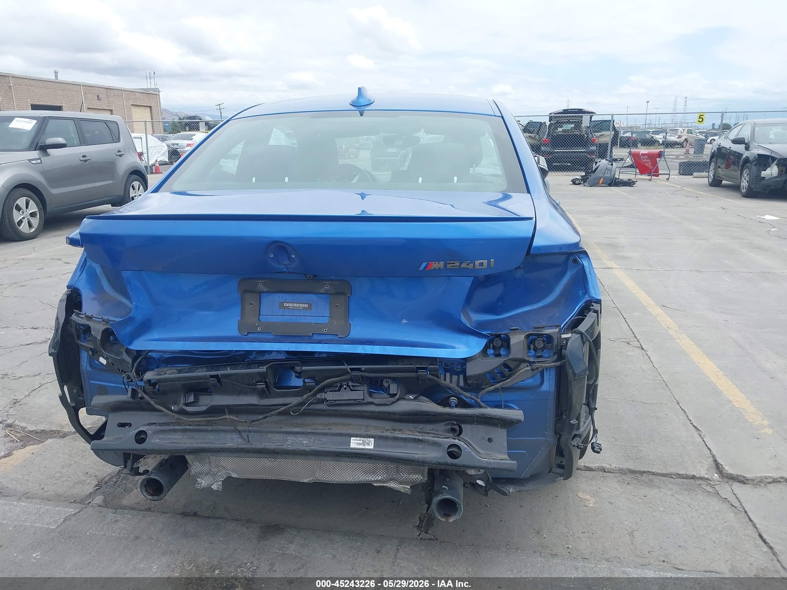 2017 Bmw M240i Blue vin: WBA2G1C32HV639301