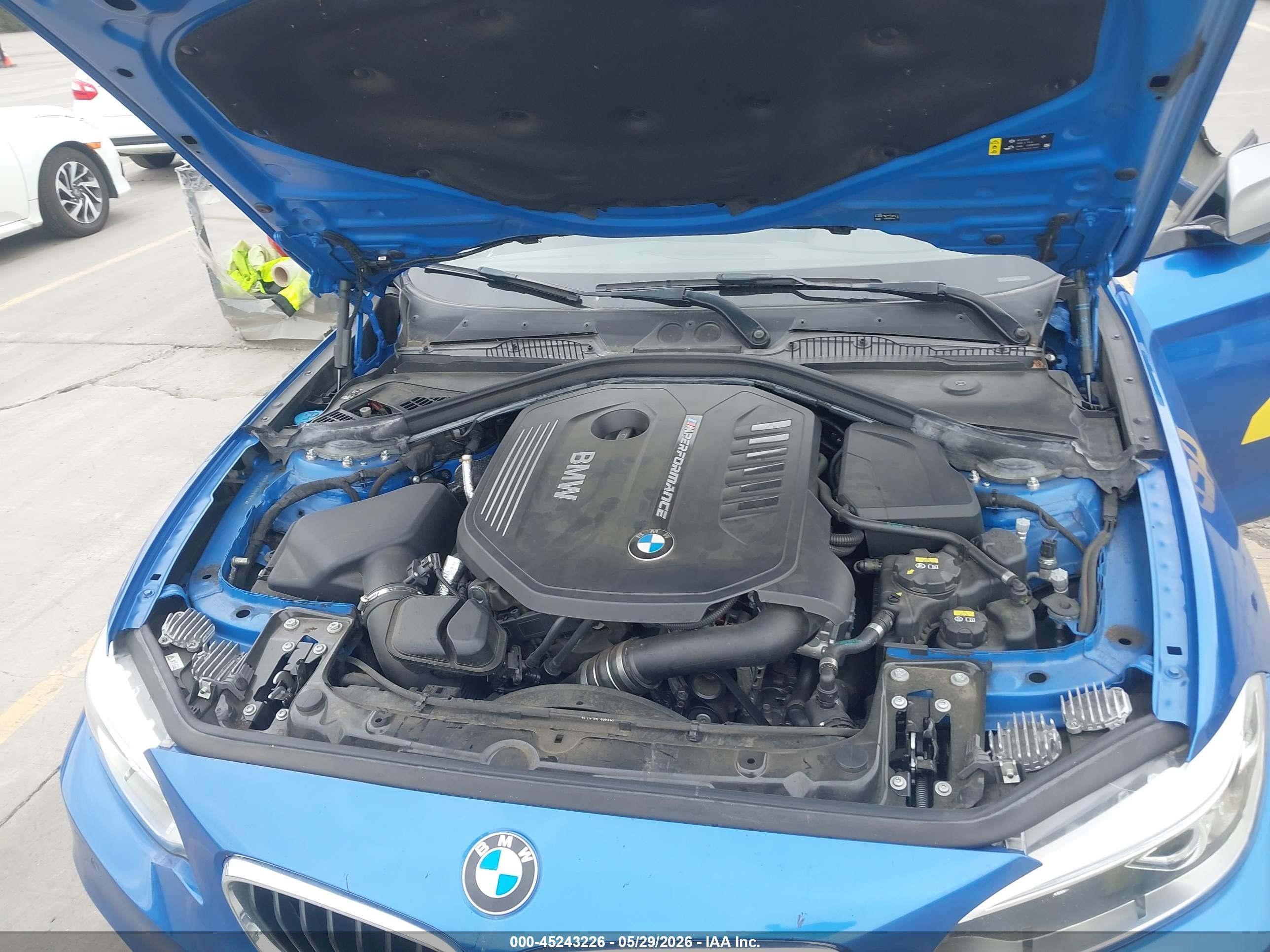 2017 Bmw M240i Blue vin: WBA2G1C32HV639301