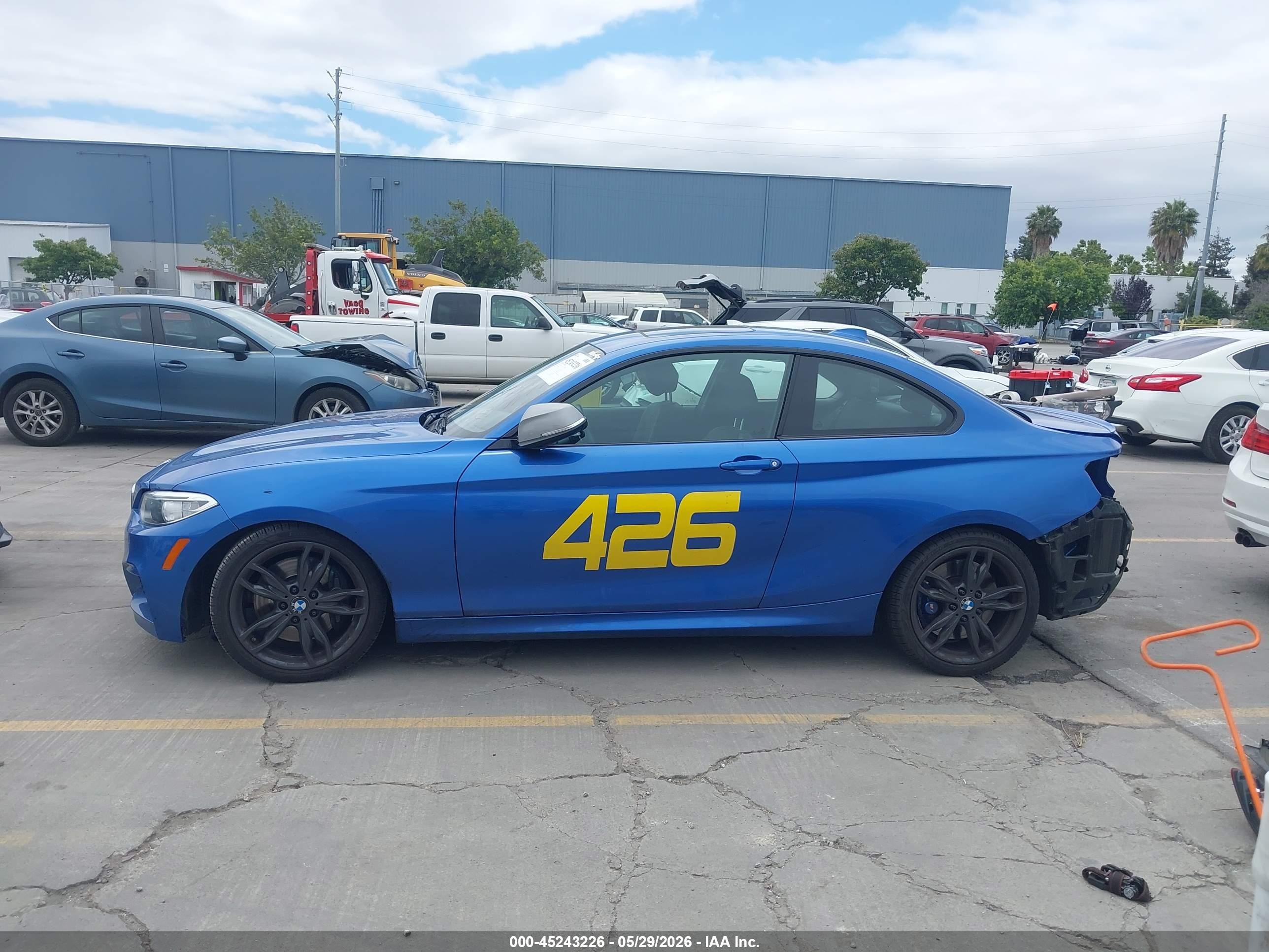 2017 Bmw M240i Blue vin: WBA2G1C32HV639301