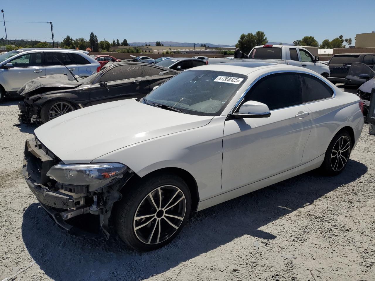 2020 Bmw 230i White vin: WBA2J1C02L7F16427