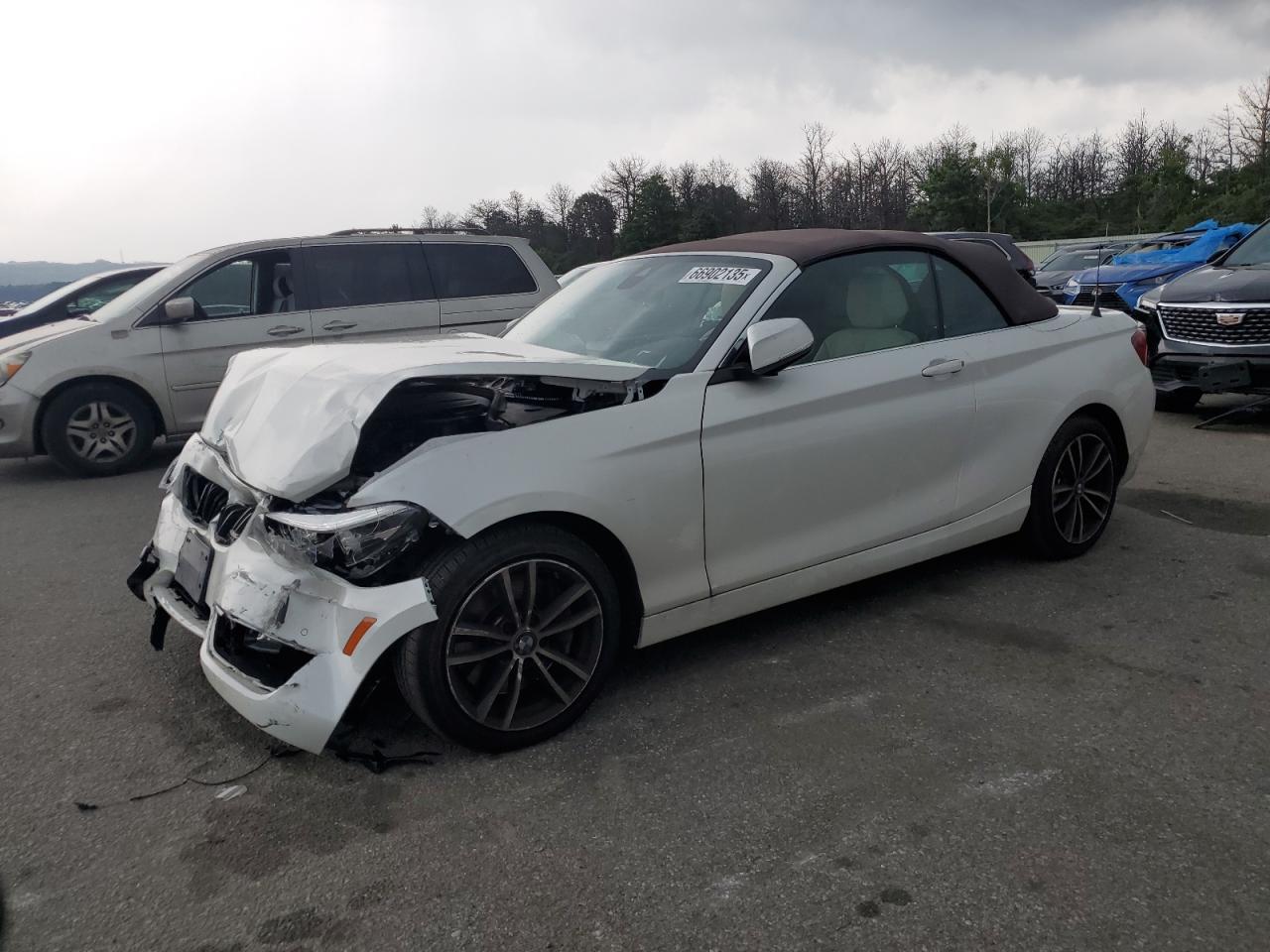 2021 Bmw 230xi    White vin: WBA2K1C02M7J54711