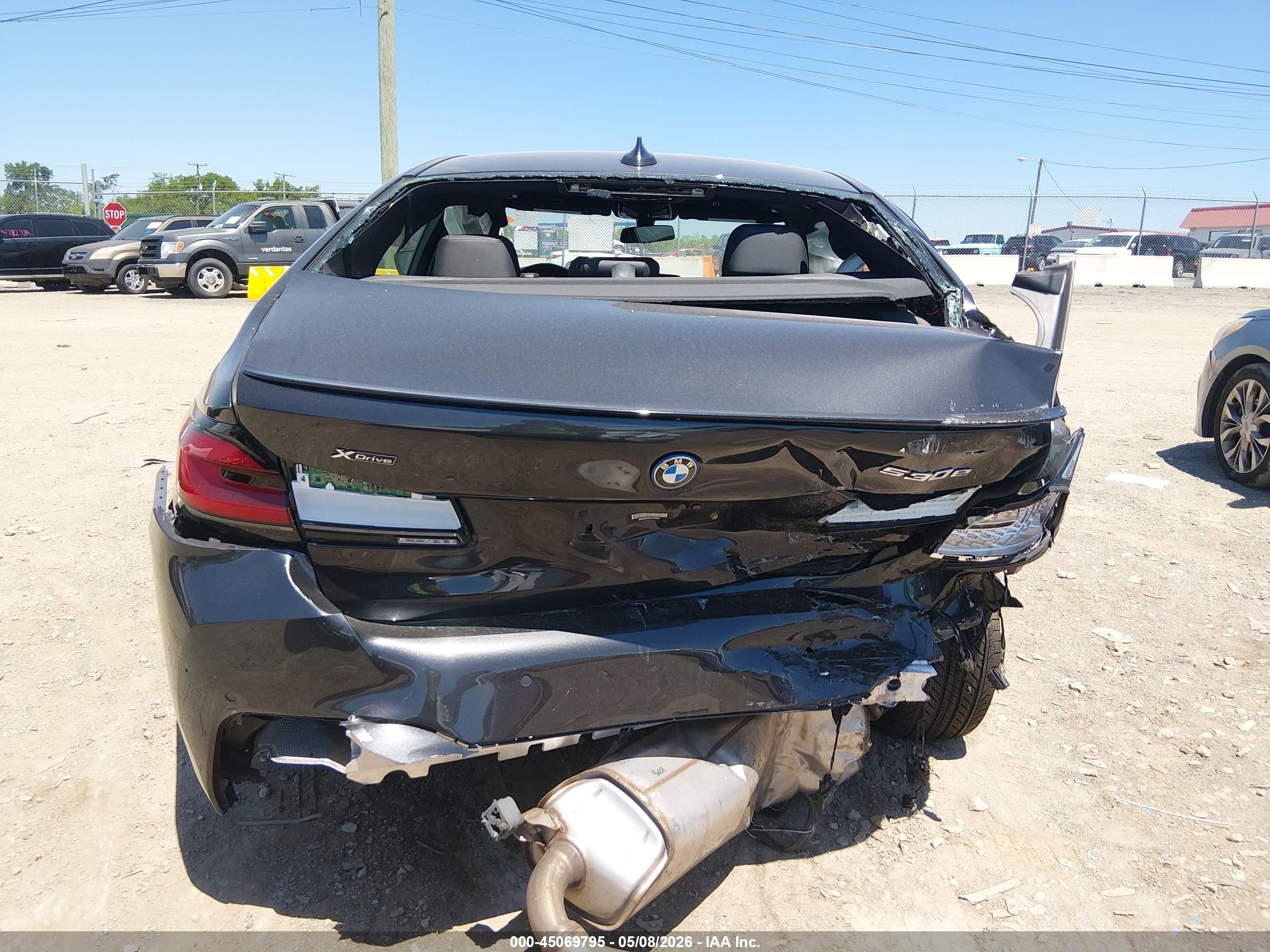2023 Bmw 530e Xdrive Black vin: WBA33AG06PCL90639