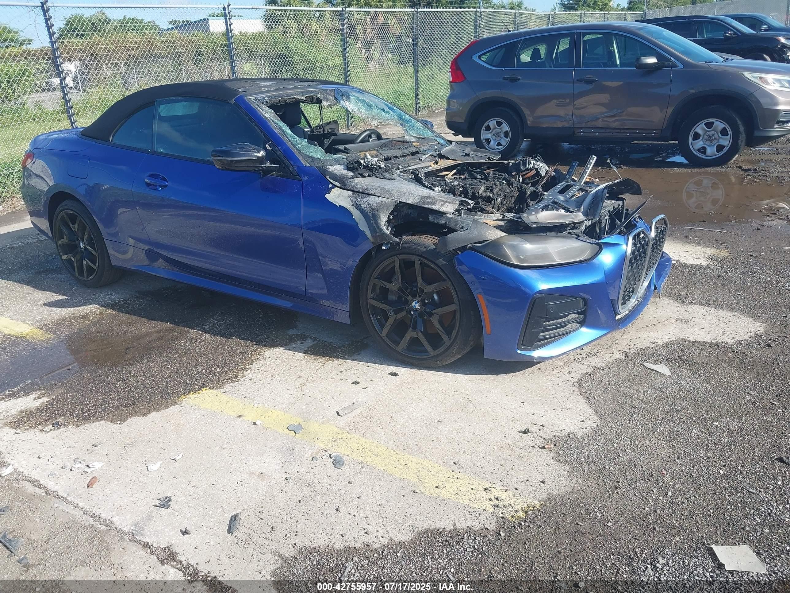 2025 Bmw 4 Series 430i Msport Blue vin: WBA33DB07SCT88352