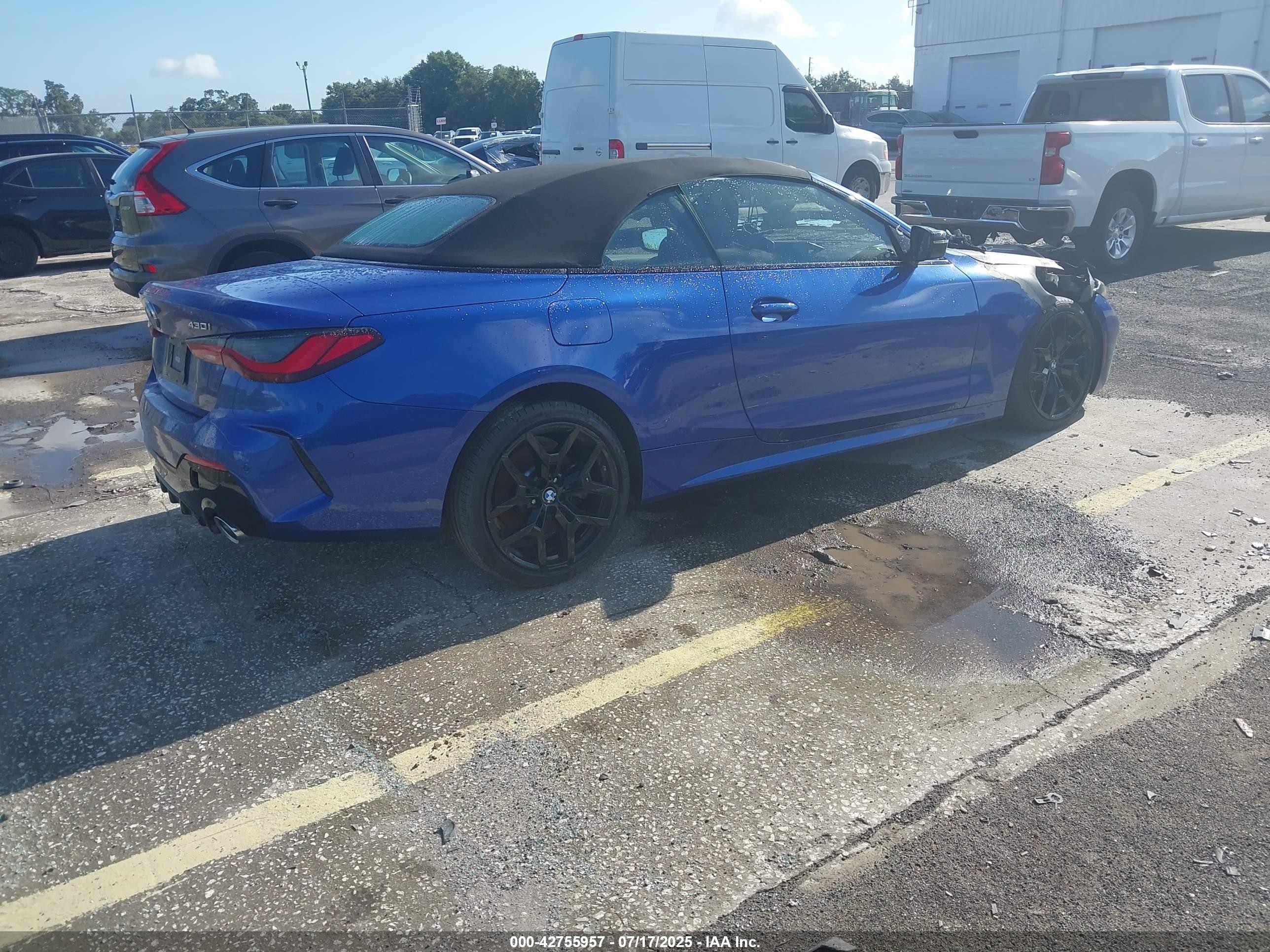2025 Bmw 4 Series 430i Msport Blue vin: WBA33DB07SCT88352
