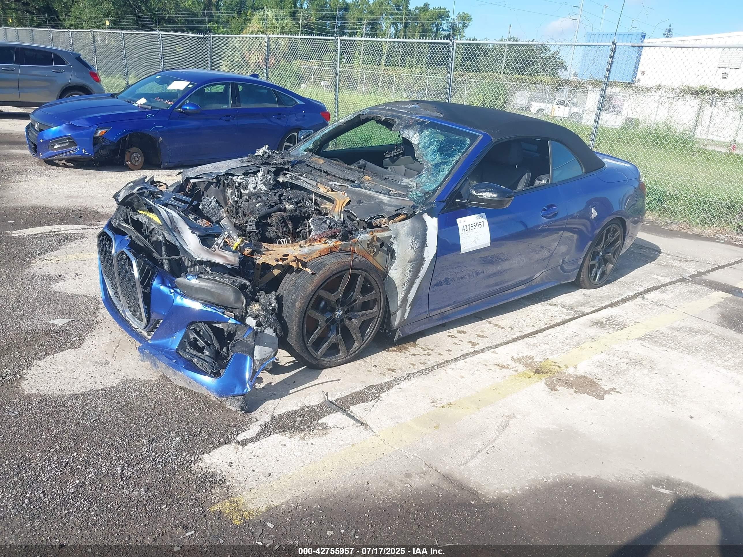 2025 Bmw 4 Series 430i Msport Blue vin: WBA33DB07SCT88352