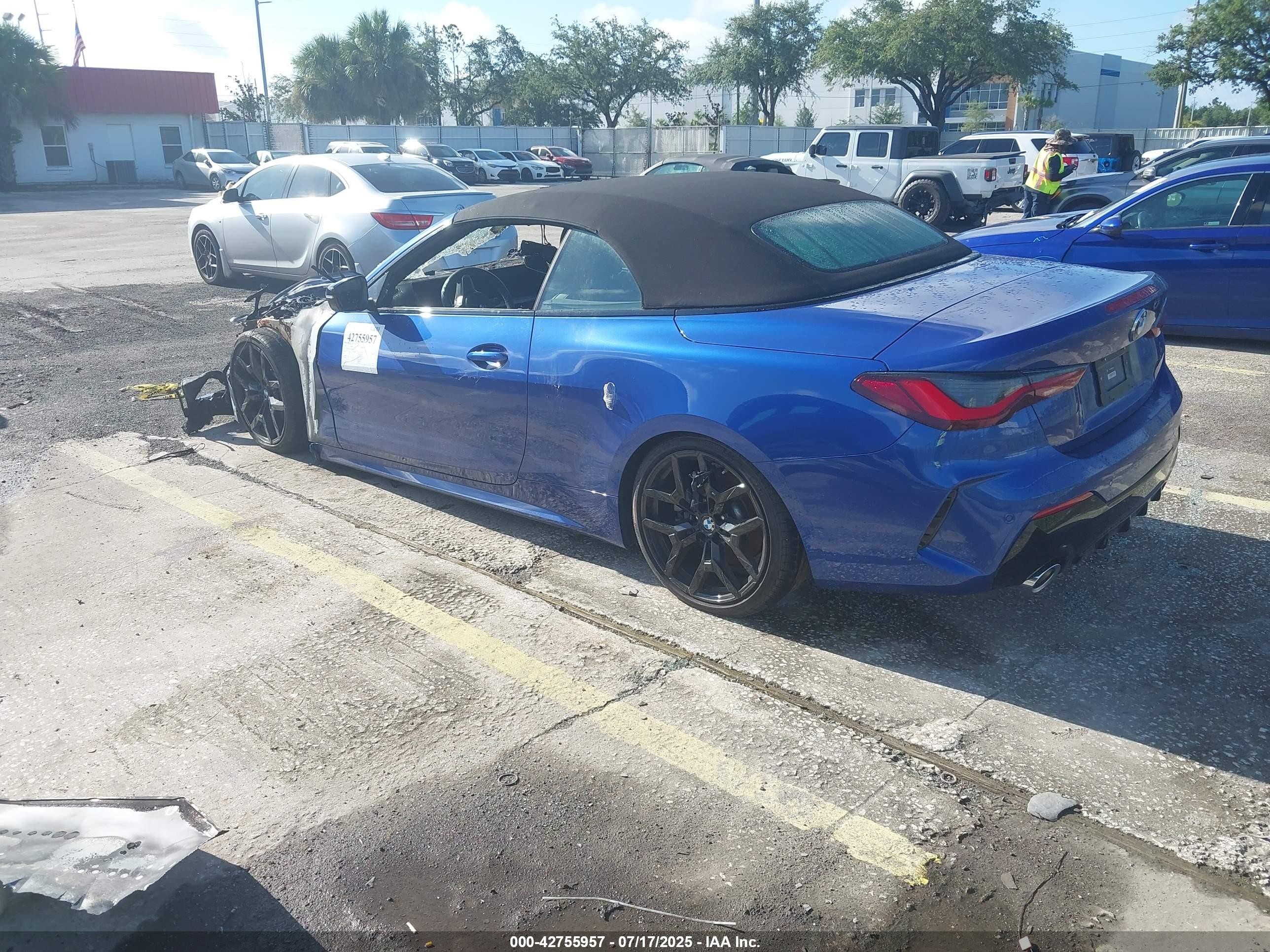 2025 Bmw 4 Series 430i Msport Blue vin: WBA33DB07SCT88352