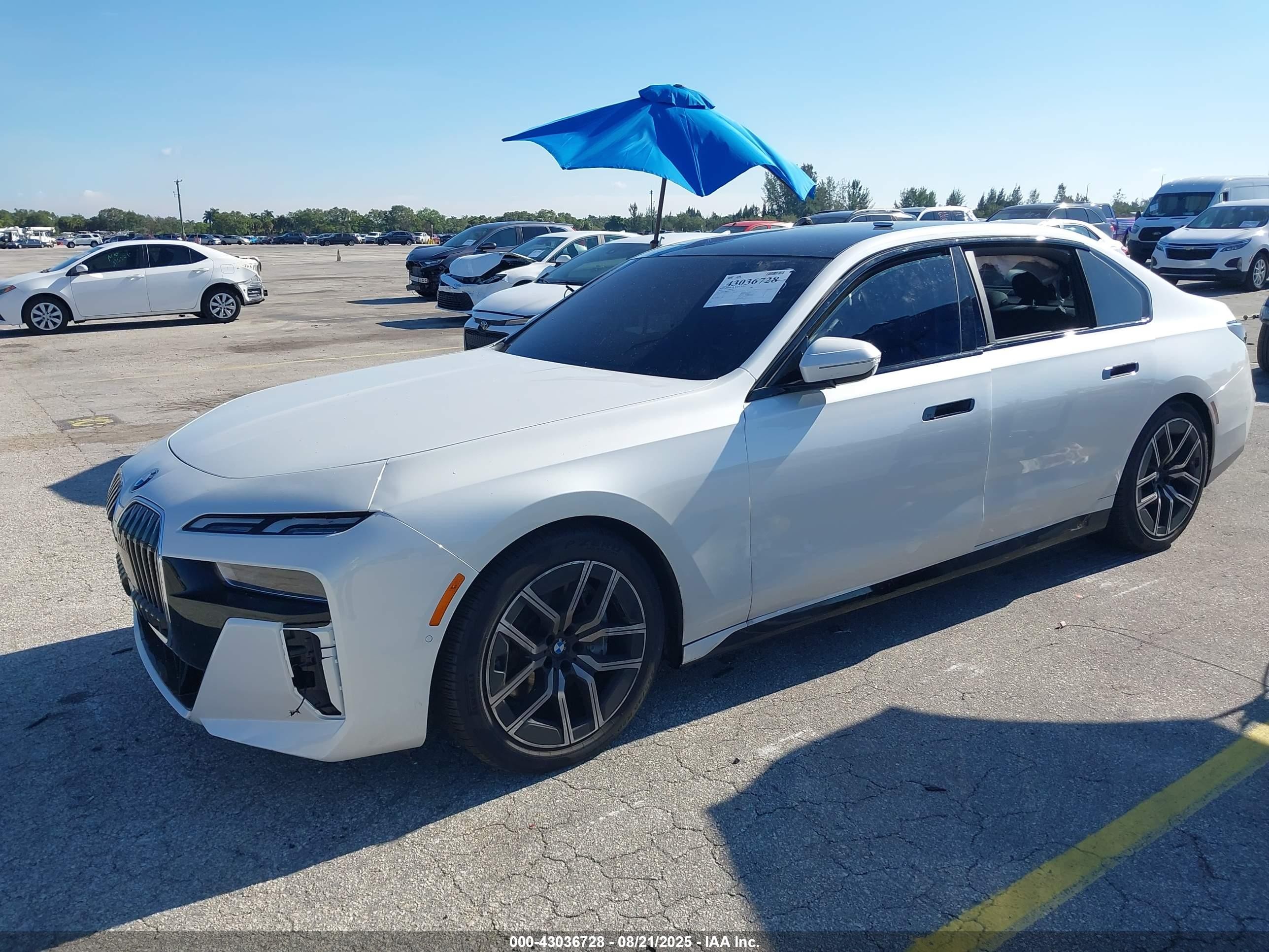 2025 Bmw 740 I Xdrive White vin: WBA33EH09SCV39043