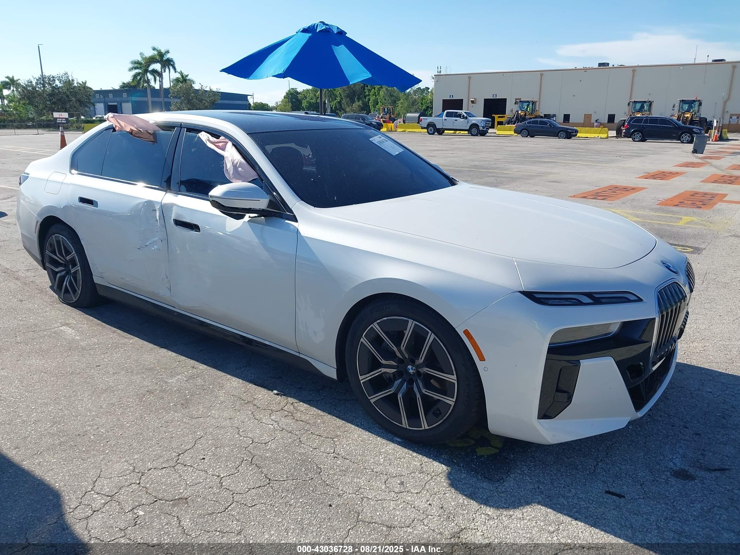 2025 Bmw 740 I Xdrive White vin: WBA33EH09SCV39043