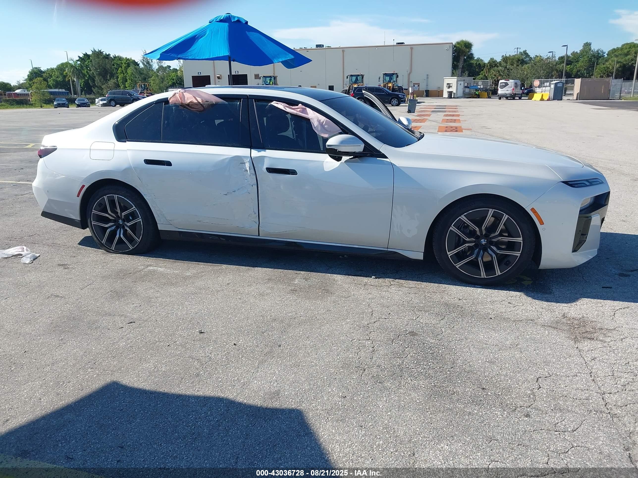 2025 Bmw 740 I Xdrive White vin: WBA33EH09SCV39043