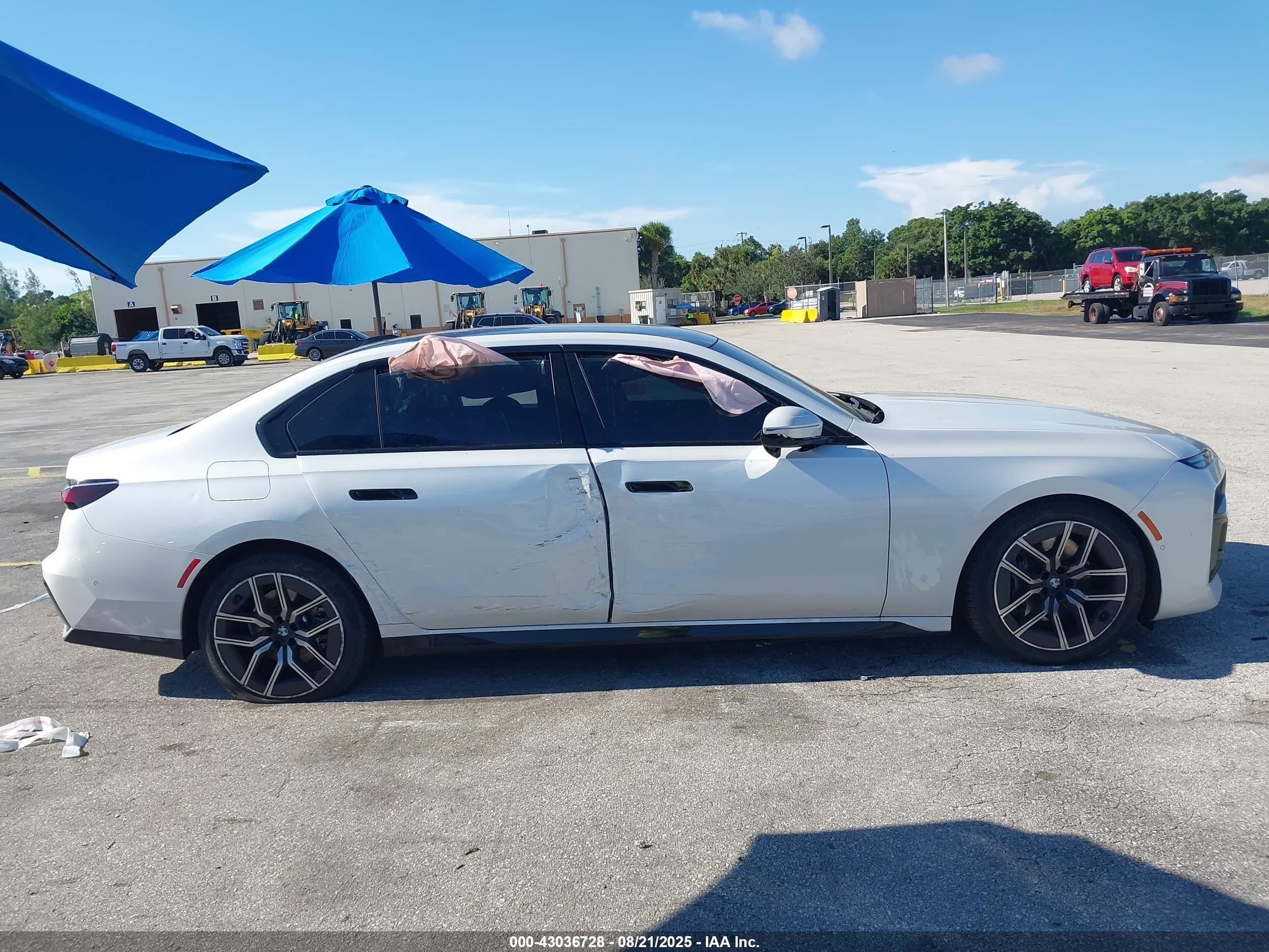 2025 Bmw 740 I Xdrive White vin: WBA33EH09SCV39043