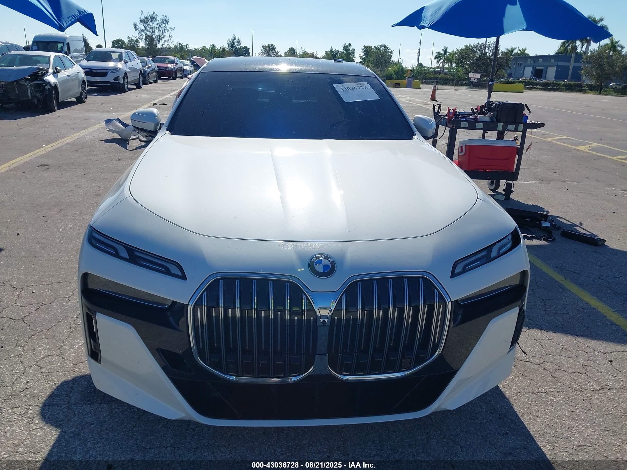 2025 Bmw 740 I Xdrive White vin: WBA33EH09SCV39043