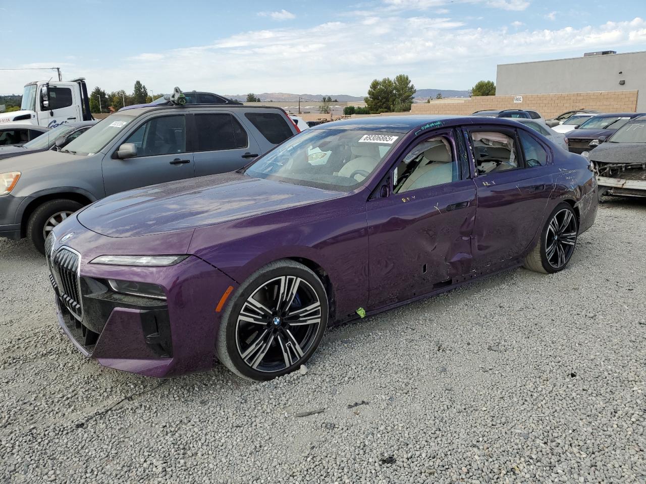2024 Bmw 760 Xi Purple vin: WBA33EJ04RCR42772