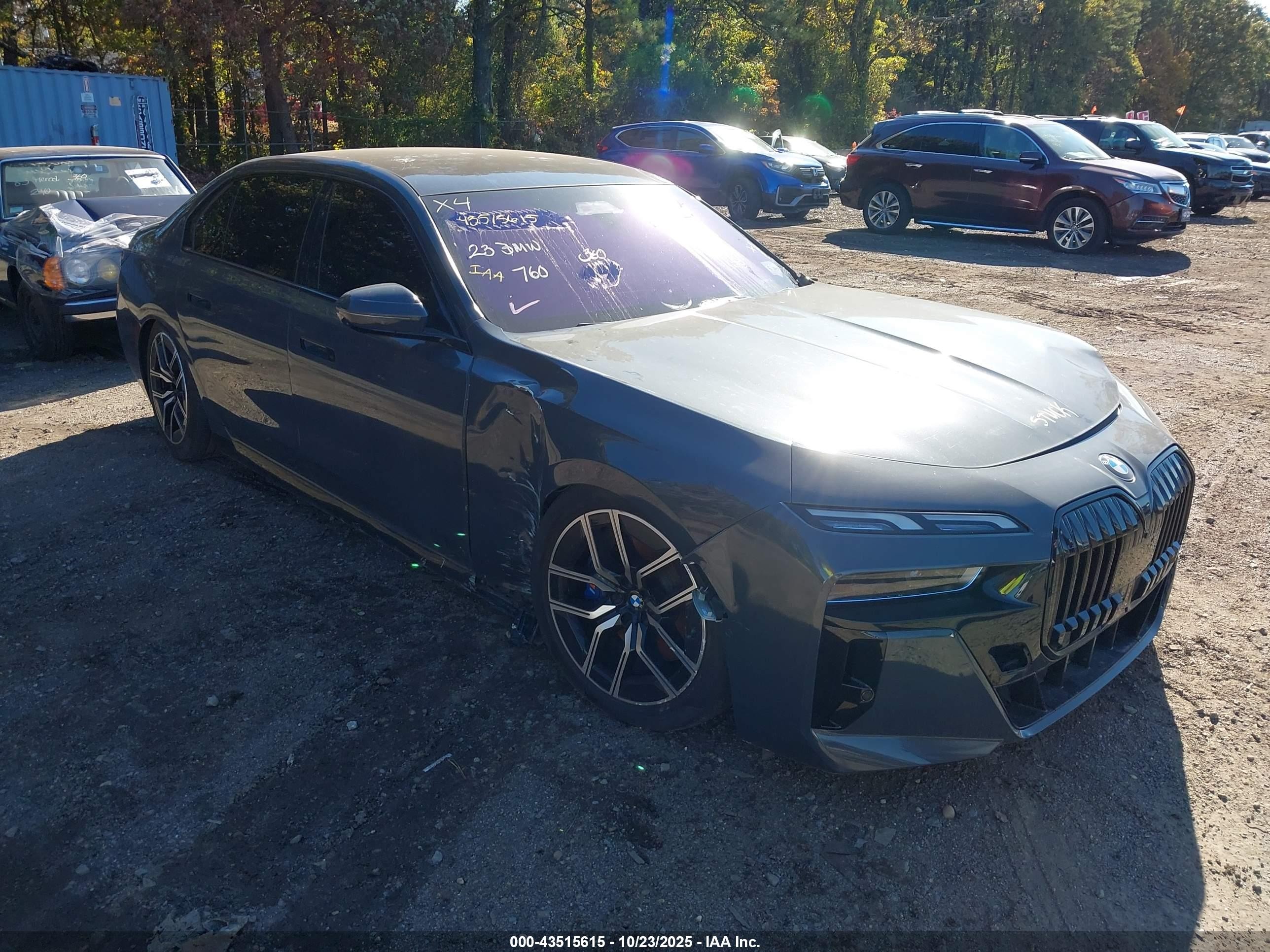 2023 Bmw 760 I Xdrive Gray vin: WBA33EJ06PCN52270