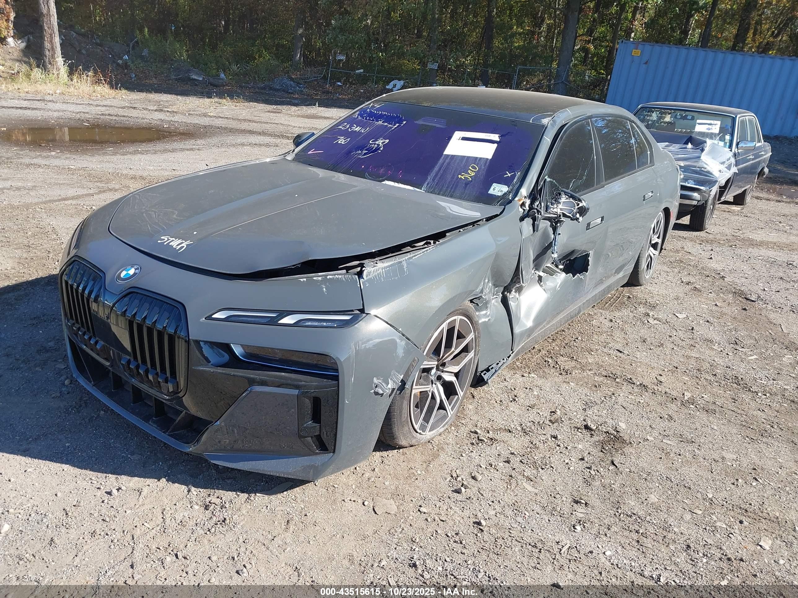 2023 Bmw 760 I Xdrive Gray vin: WBA33EJ06PCN52270