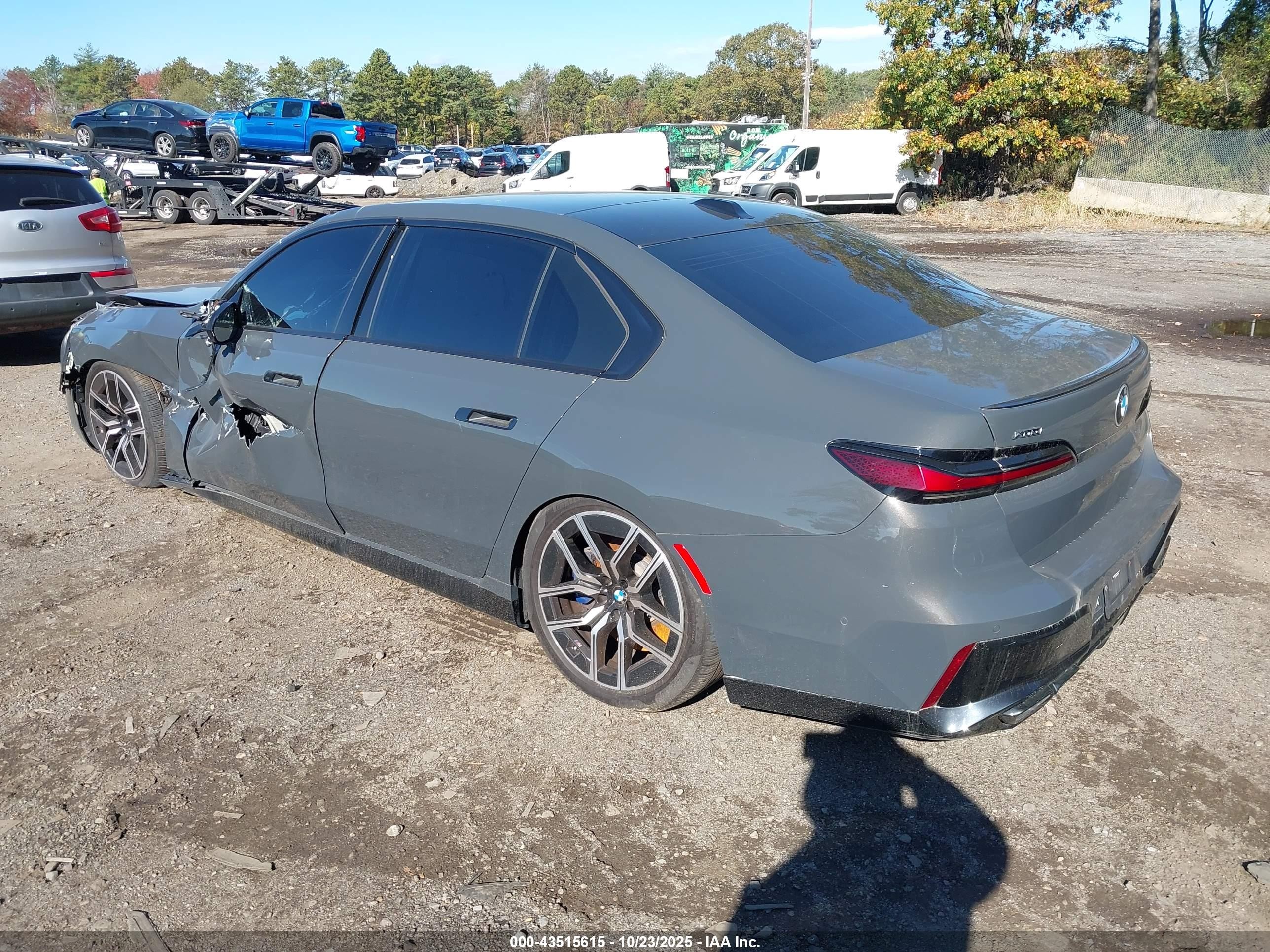 2023 Bmw 760 I Xdrive Gray vin: WBA33EJ06PCN52270