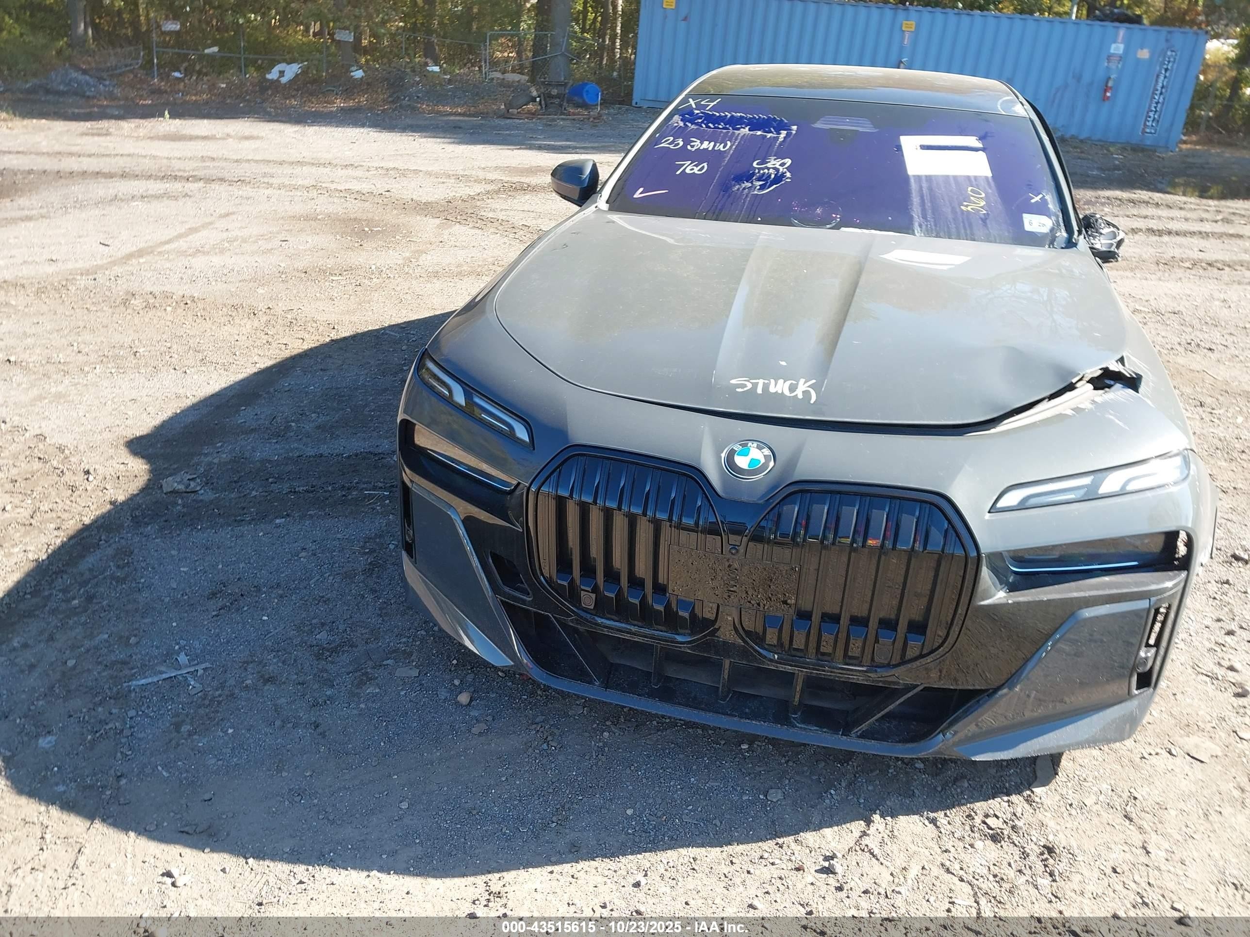 2023 Bmw 760 I Xdrive Gray vin: WBA33EJ06PCN52270
