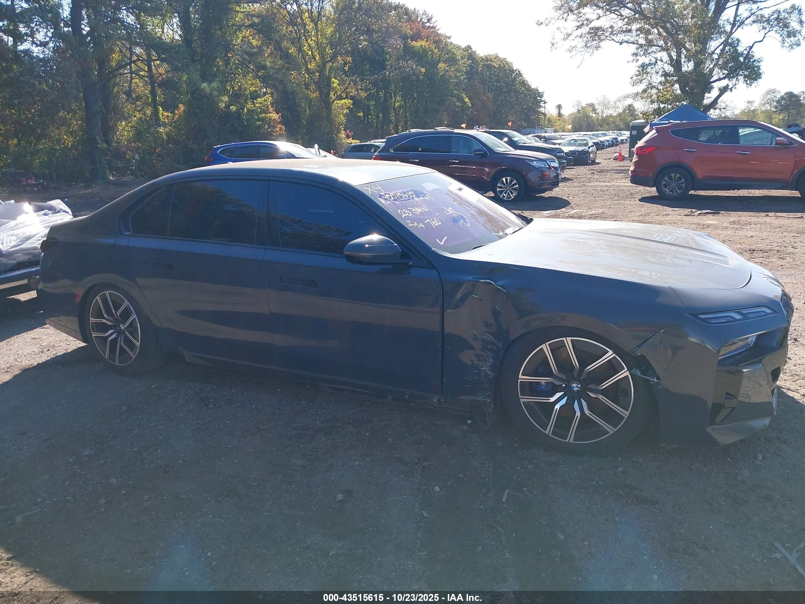 2023 Bmw 760 I Xdrive Gray vin: WBA33EJ06PCN52270