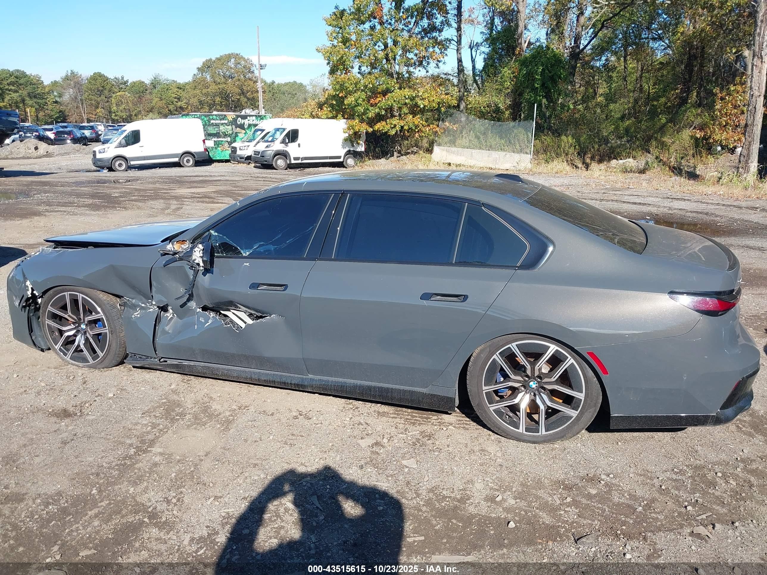 2023 Bmw 760 I Xdrive Gray vin: WBA33EJ06PCN52270