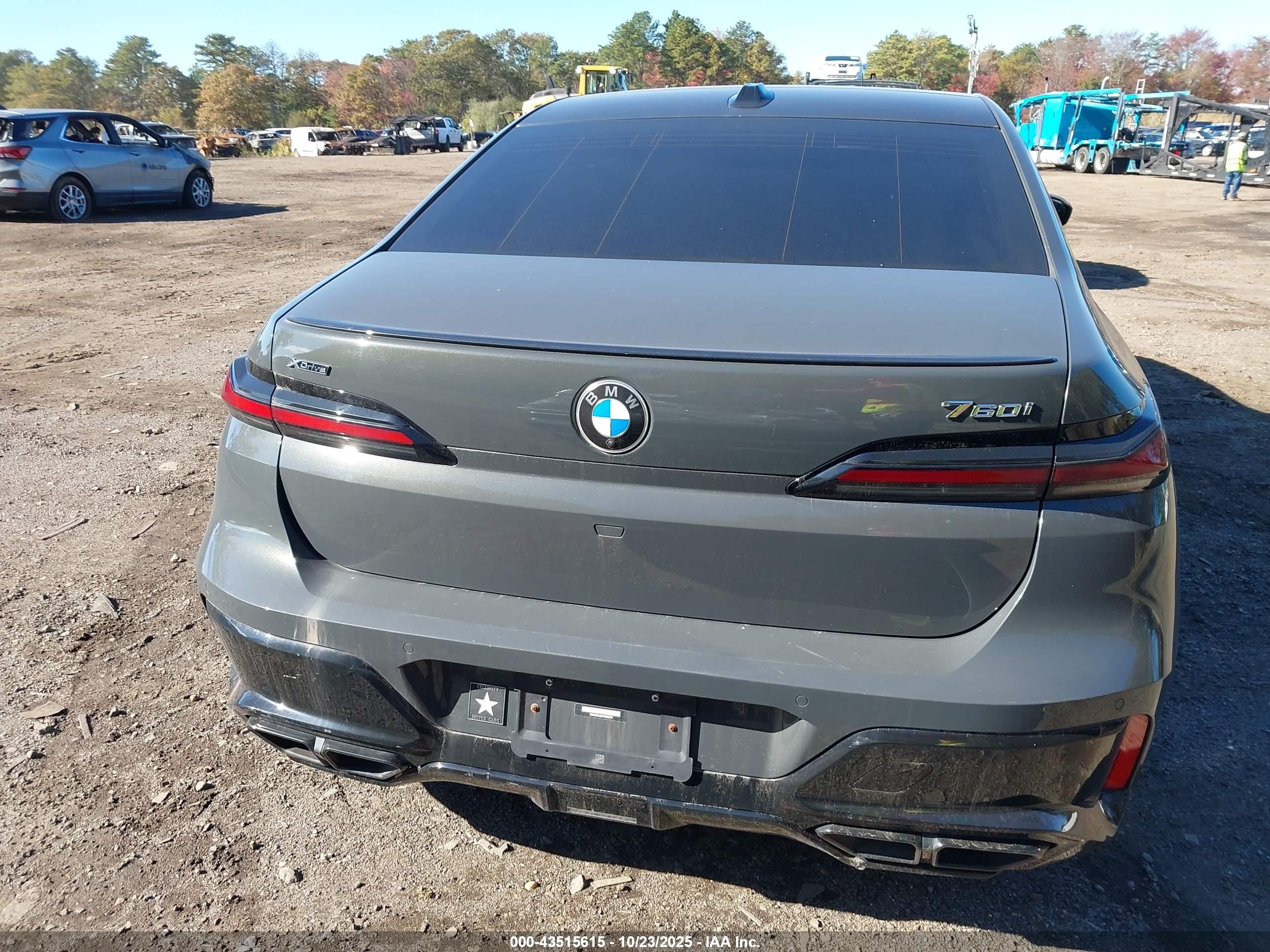 2023 Bmw 760 I Xdrive Gray vin: WBA33EJ06PCN52270