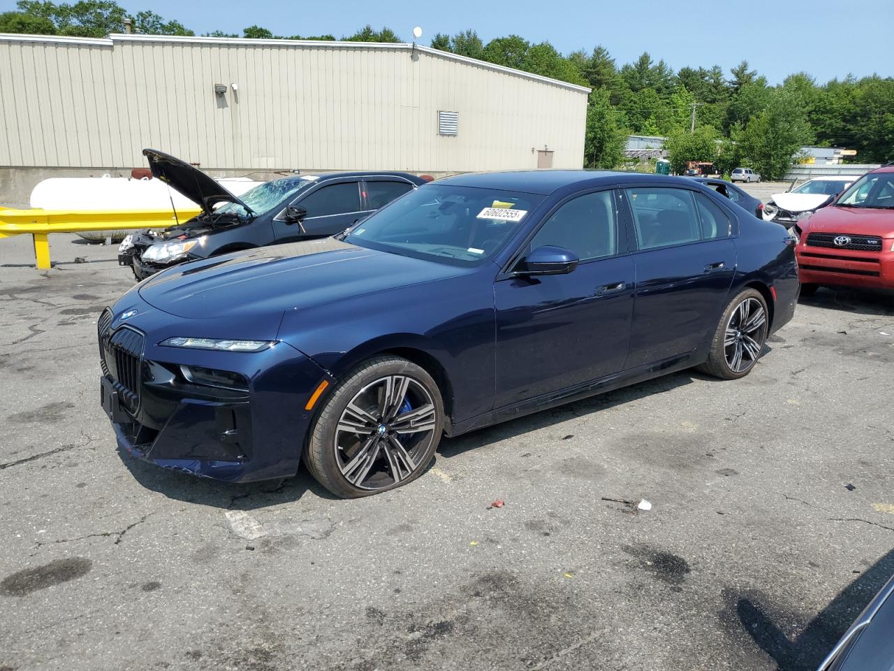 2024 Bmw 760 Xi Blue vin: WBA33EJ06RCR79810