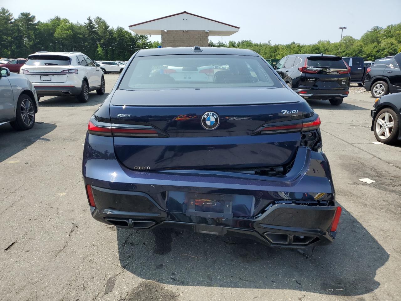 2024 Bmw 760 Xi Blue vin: WBA33EJ06RCR79810