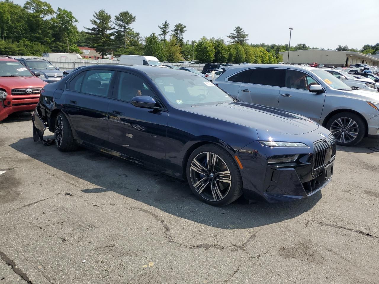 2024 Bmw 760 Xi Blue vin: WBA33EJ06RCR79810