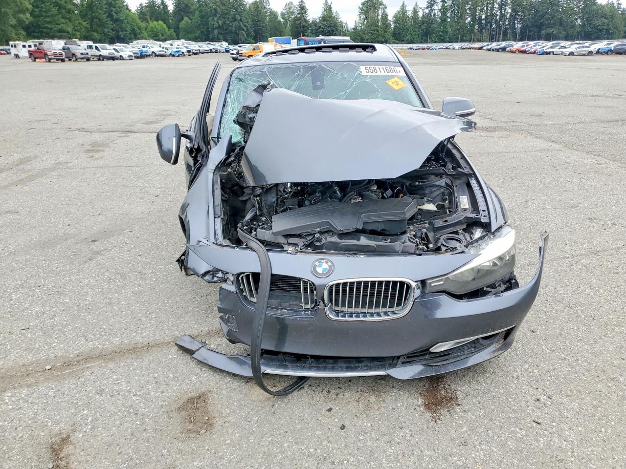 2012 Bmw 328 I Gray vin: WBA3A5C50CF256569