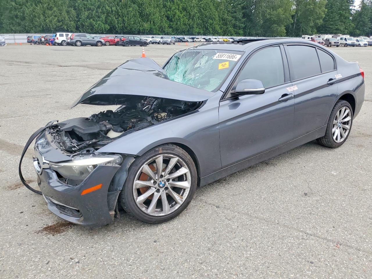 2012 Bmw 328 I Gray vin: WBA3A5C50CF256569