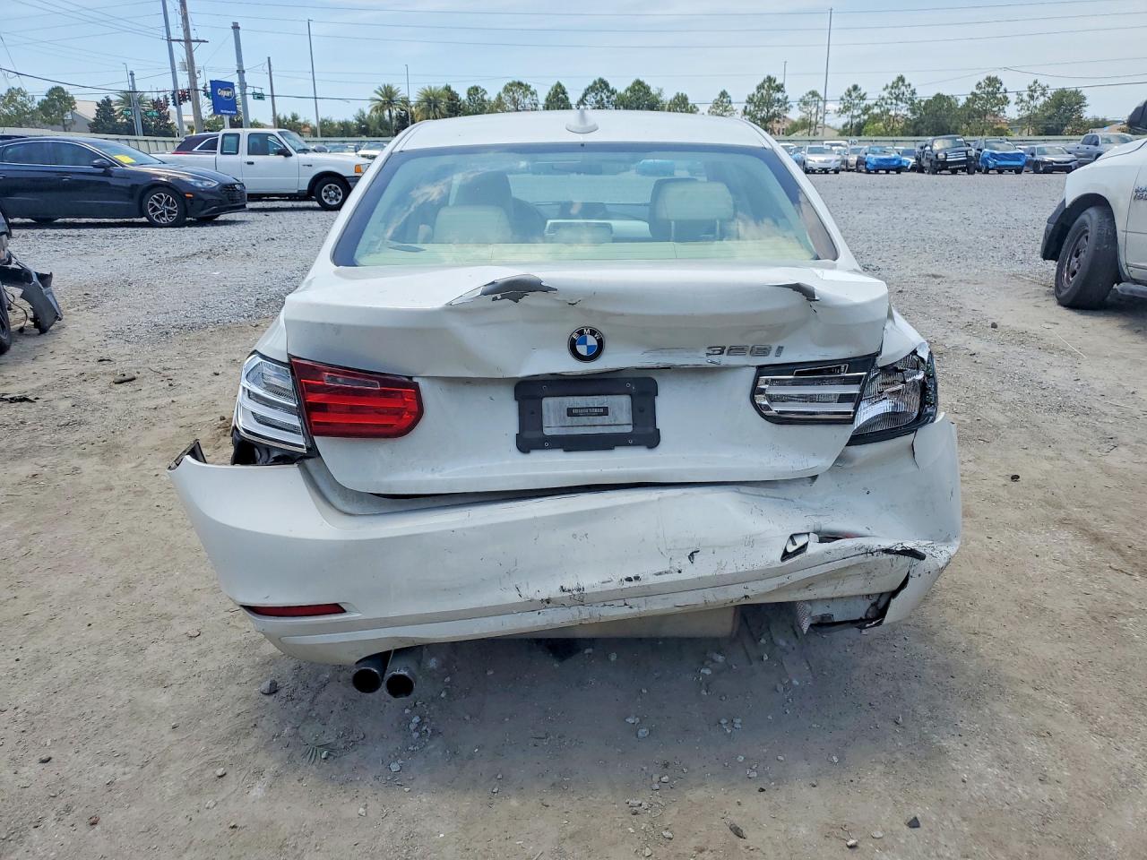 2012 Bmw 328 I White vin: WBA3A5C50CF349138