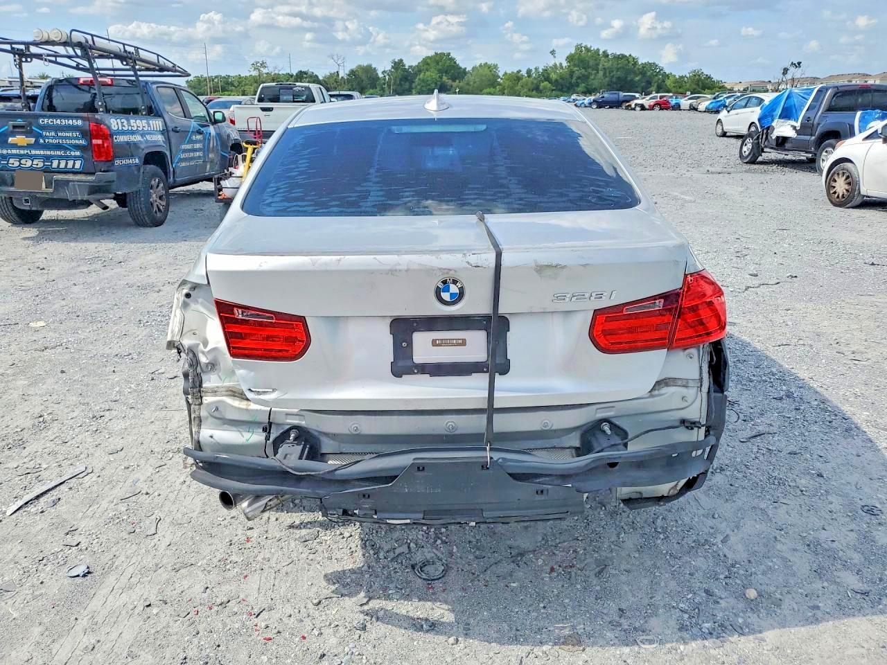 2013 Bmw 328 I Silver vin: WBA3A5C50DF357659