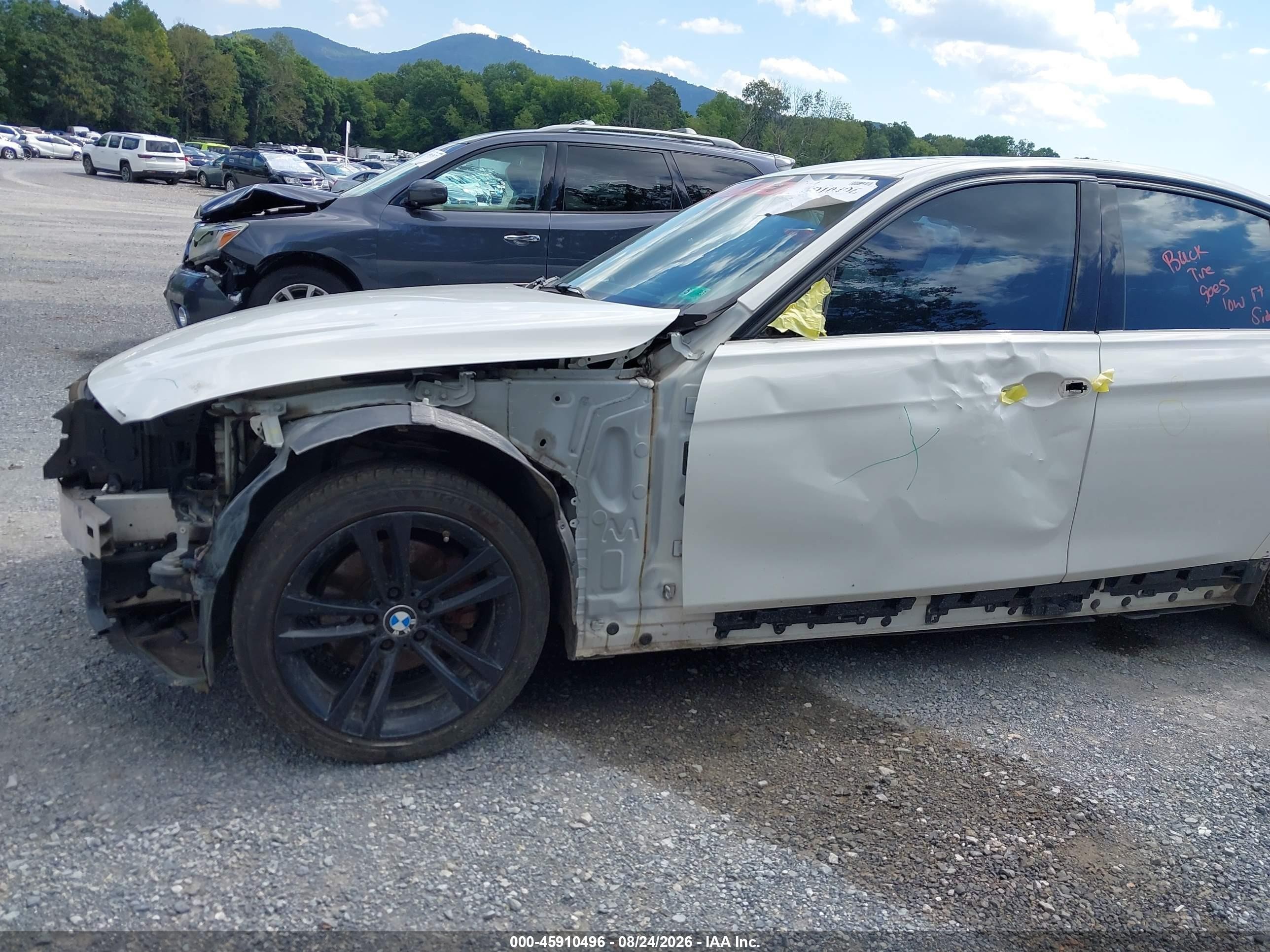 2015 Bmw 328i   White vin: WBA3A5C50FF453651