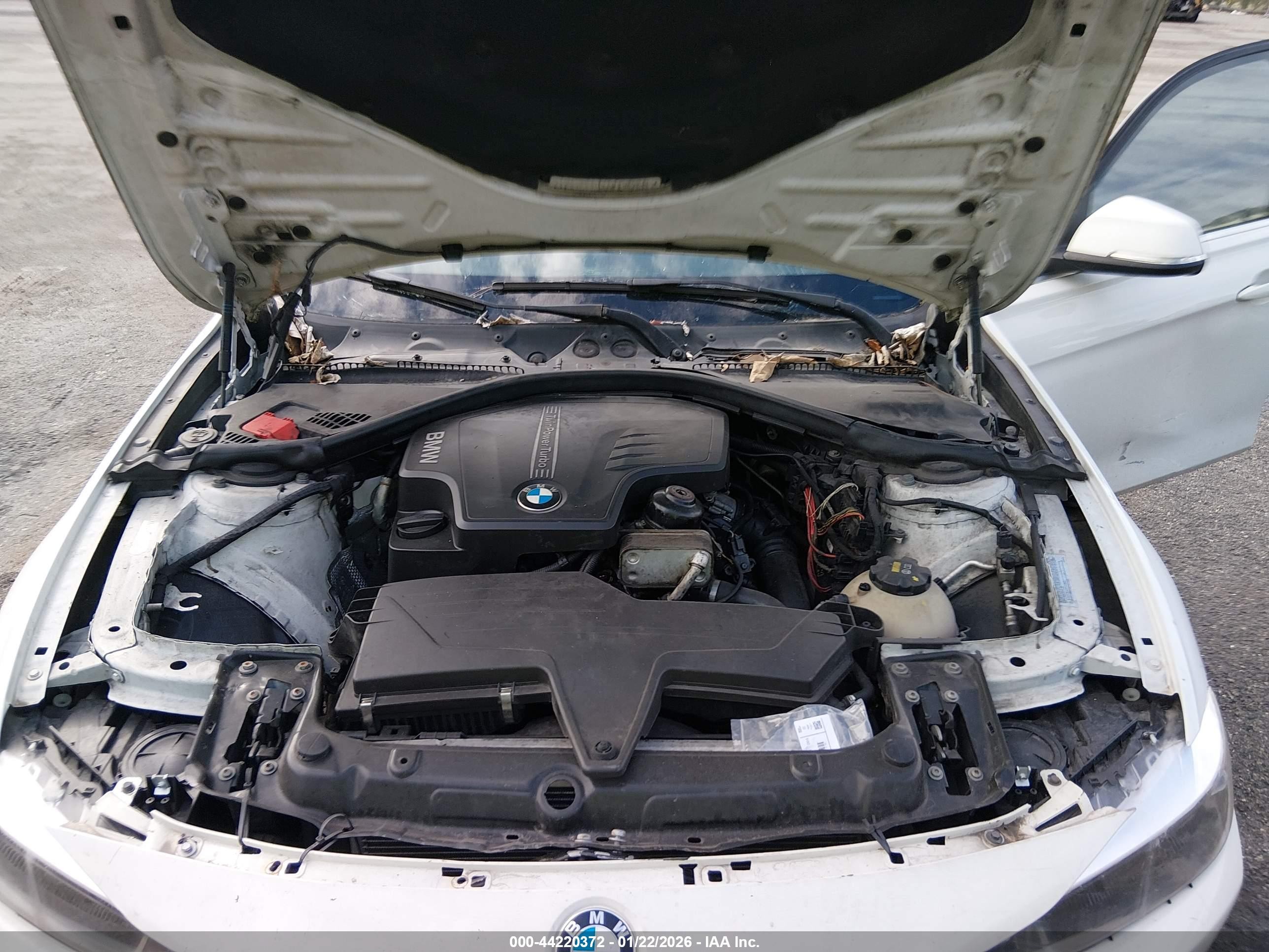 2015 Bmw 328i   White vin: WBA3A5C50FF606271