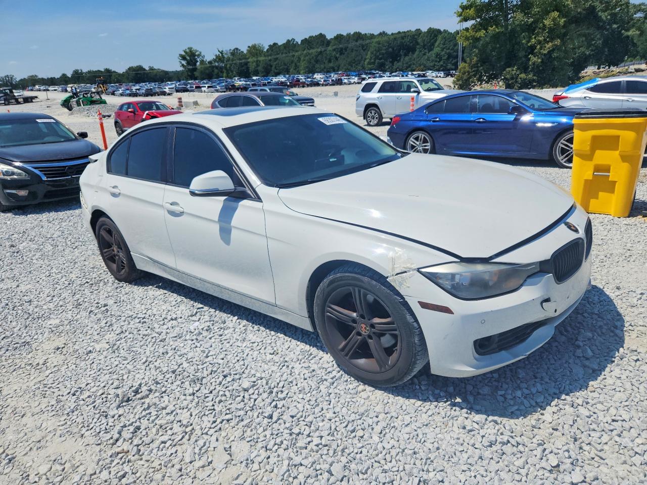 2015 Bmw 328 I White vin: WBA3A5C50FF609901