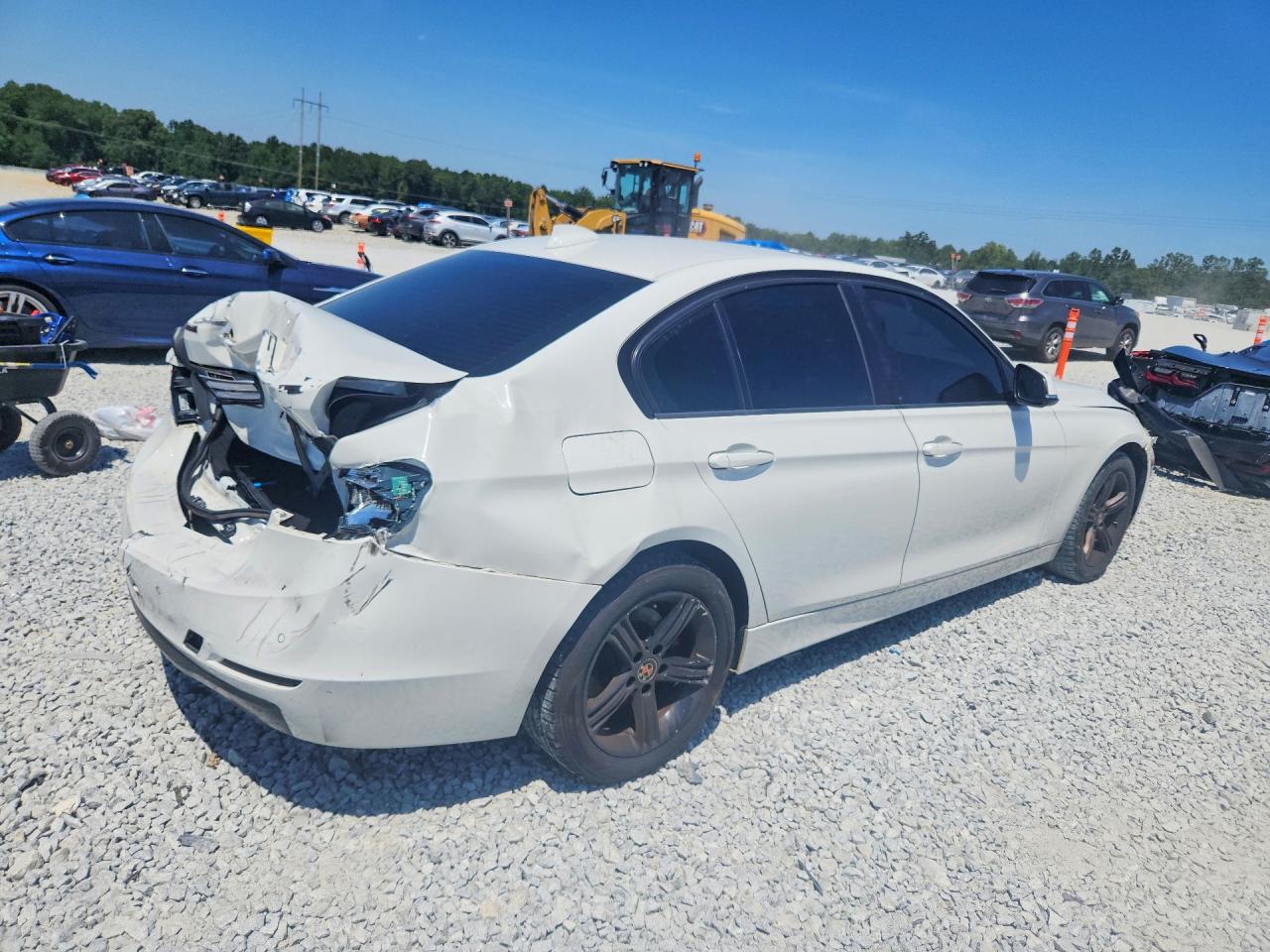 2015 Bmw 328 I White vin: WBA3A5C50FF609901