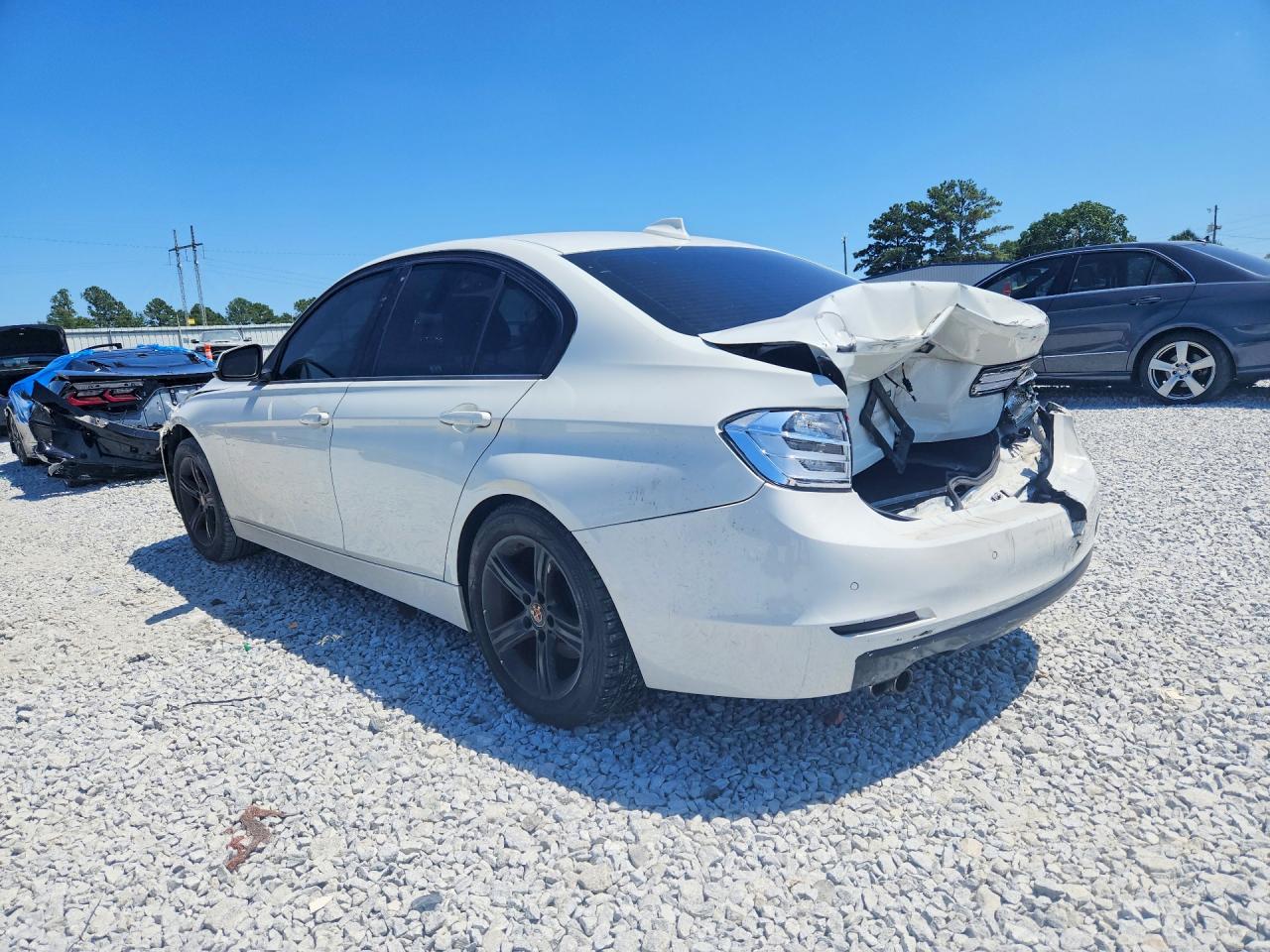 2015 Bmw 328 I White vin: WBA3A5C50FF609901