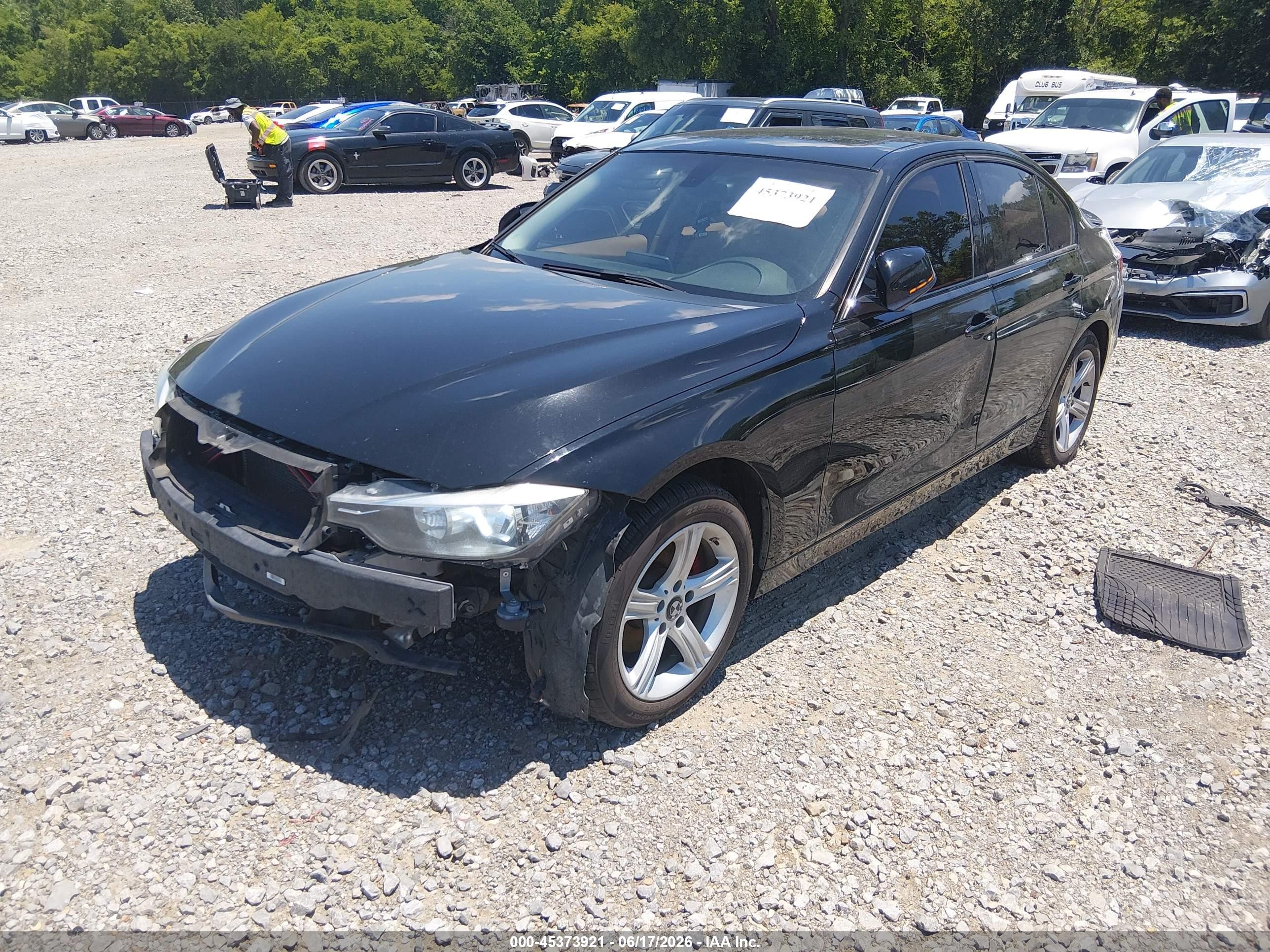2015 Bmw 328i   Black vin: WBA3A5C50FP604417