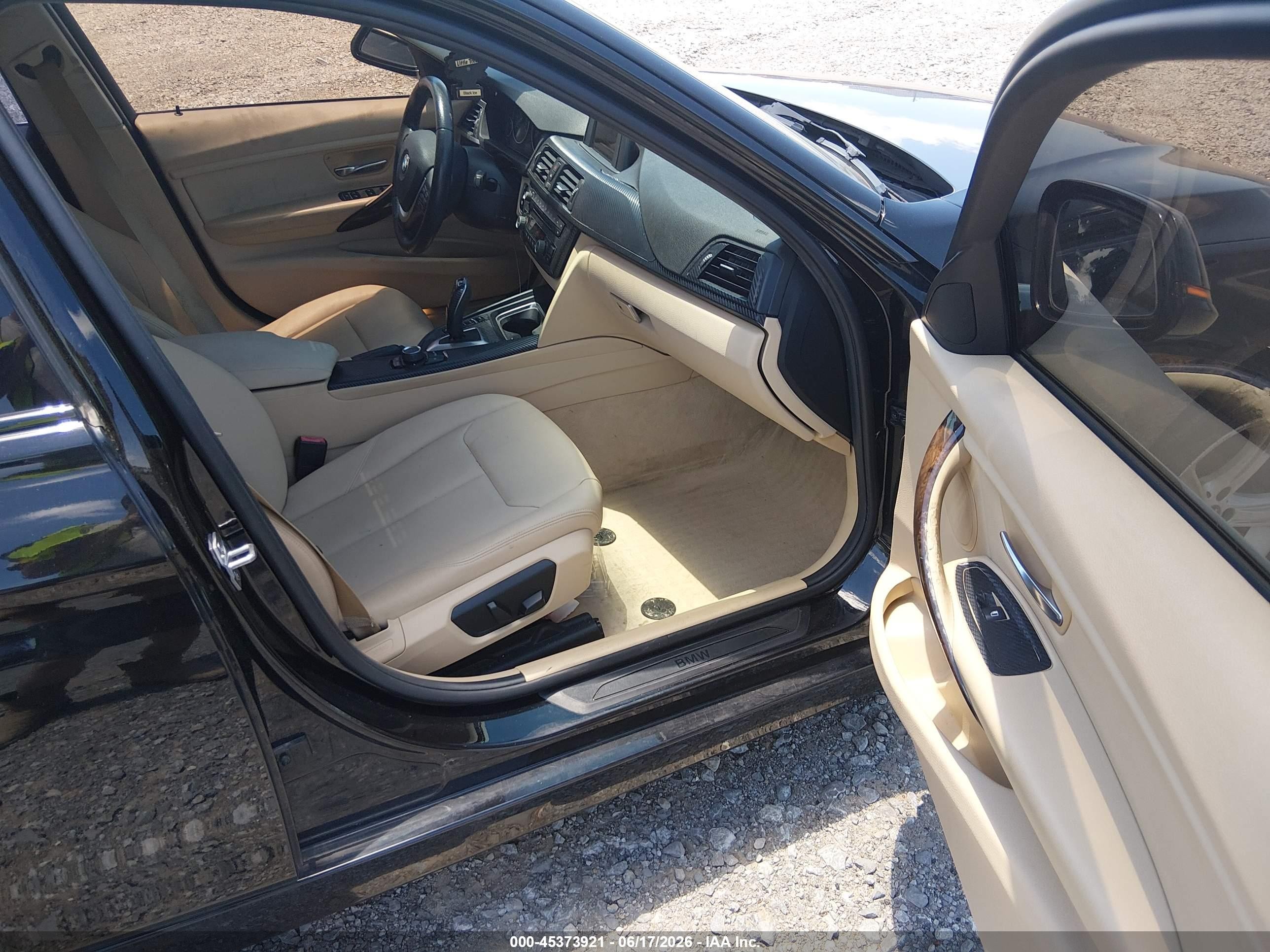 2015 Bmw 328i   Black vin: WBA3A5C50FP604417