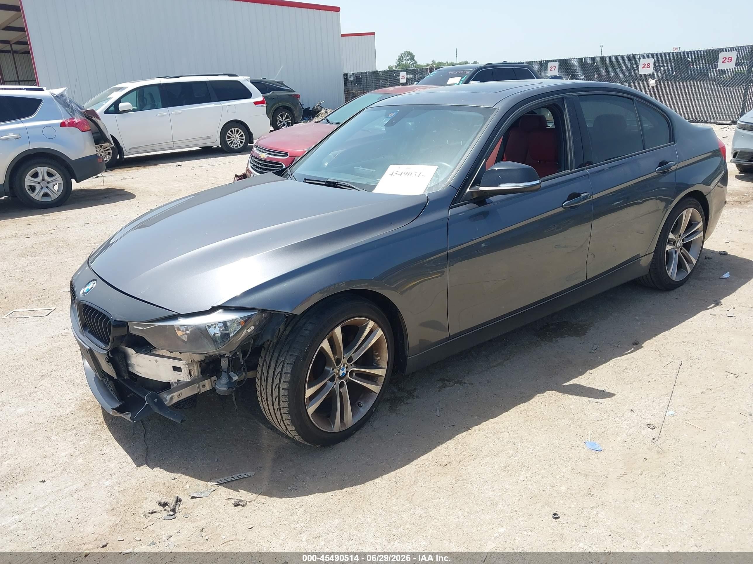 2012 Bmw 328i   Серый vin: WBA3A5C51CF259576