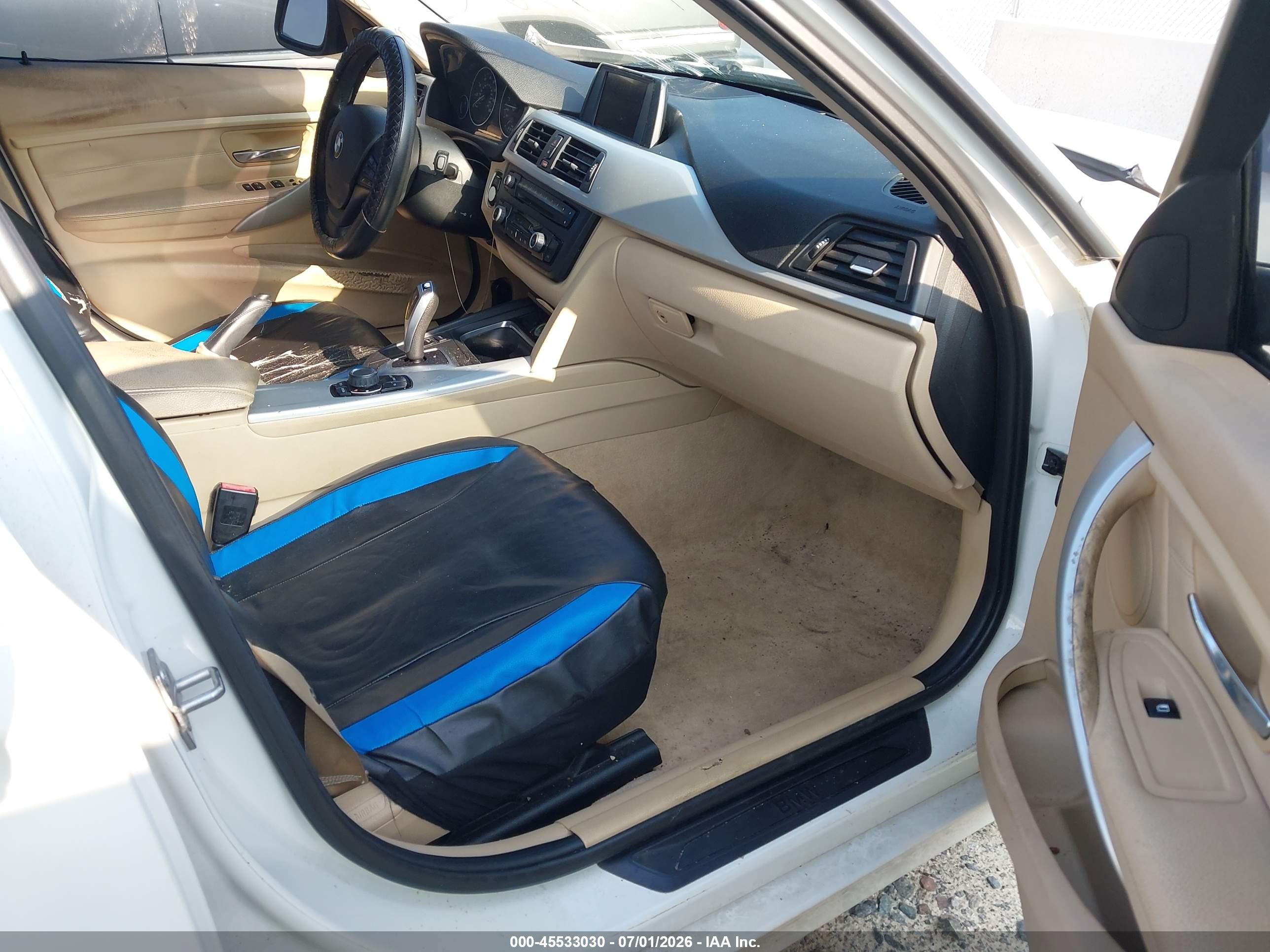 2013 Bmw 328i   White vin: WBA3A5C51DF600394