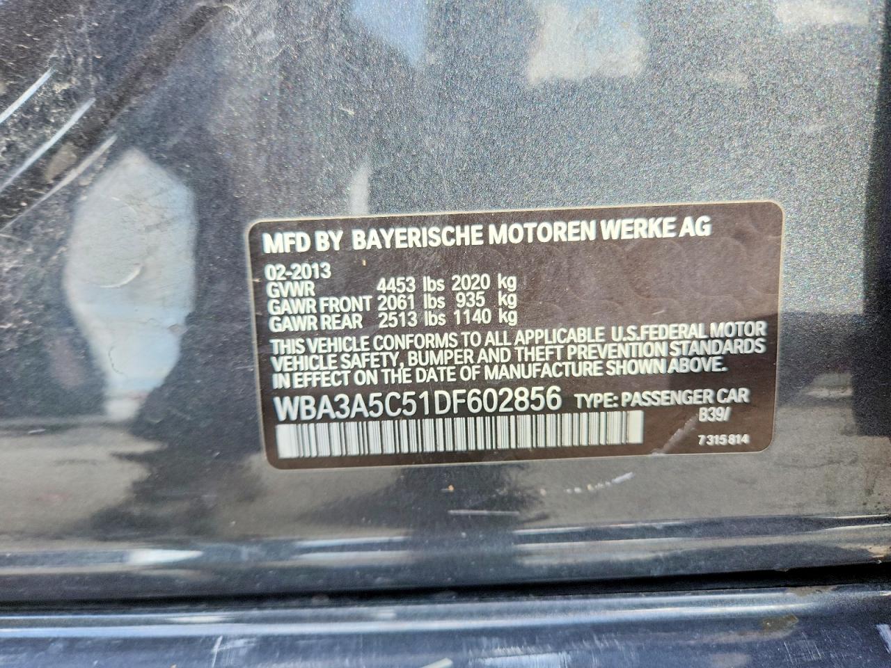 2013 Bmw 328 I Blue vin: WBA3A5C51DF602856