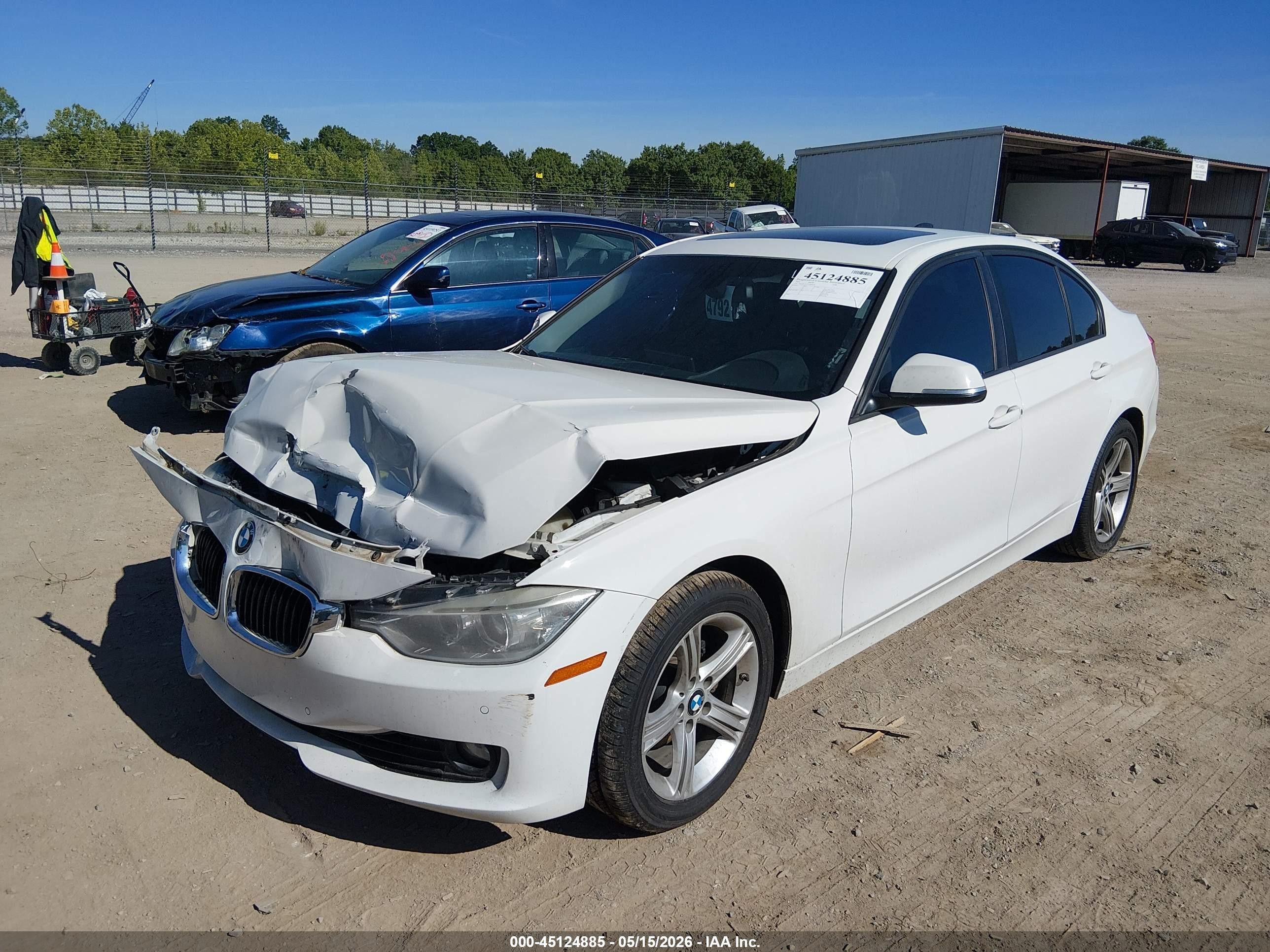 2014 Bmw 328i   White vin: WBA3A5C51EJ464976