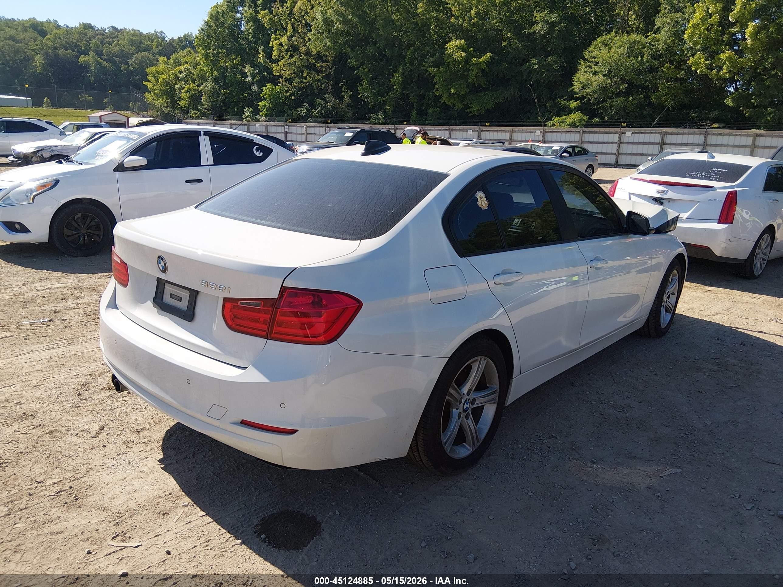 2014 Bmw 328i   White vin: WBA3A5C51EJ464976