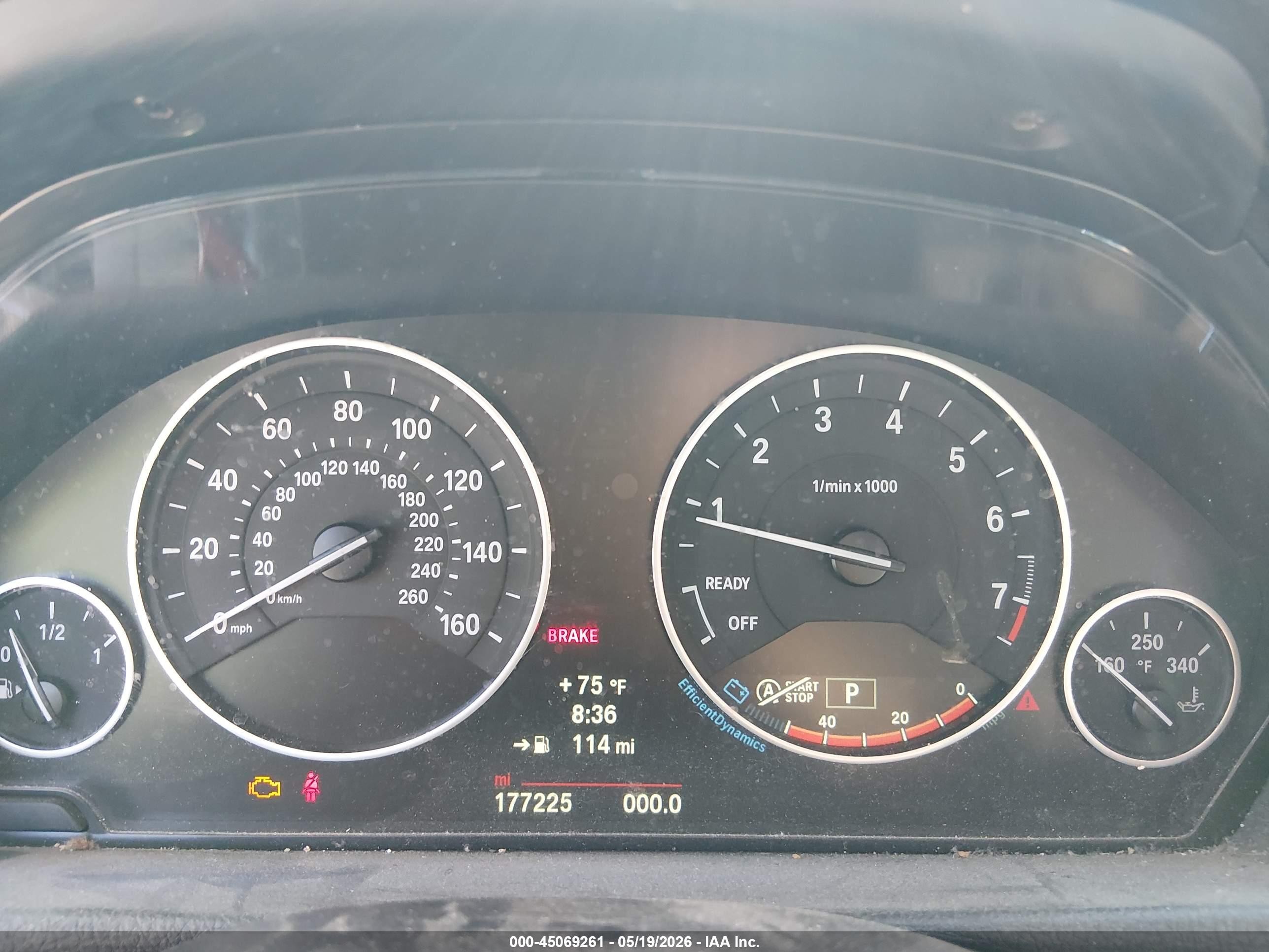2014 Bmw 328i   Gray vin: WBA3A5C51EP601153